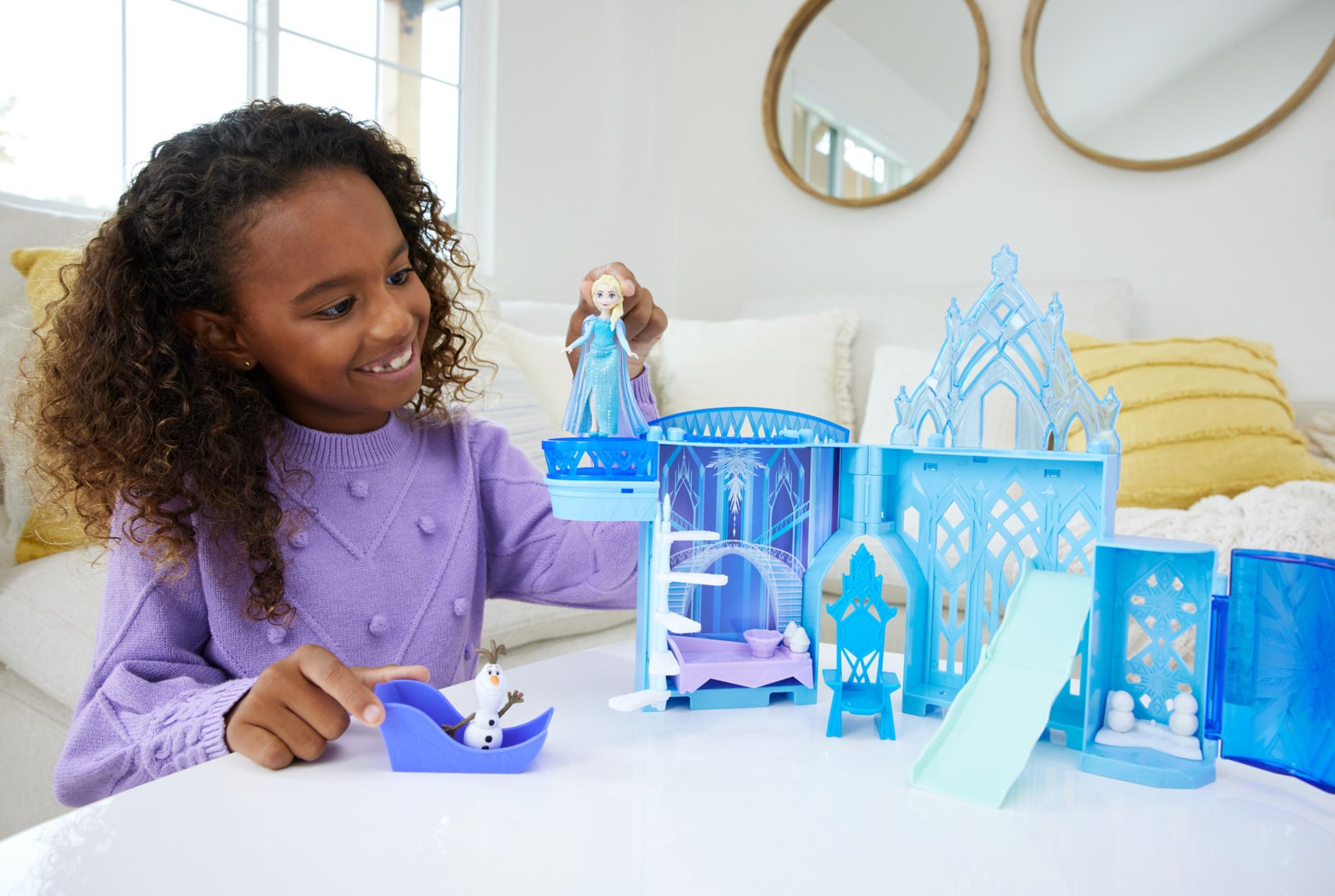 Mattel Disney Frozen Elsa Stackable Castle Doll House Playset - JDP63 Model 5