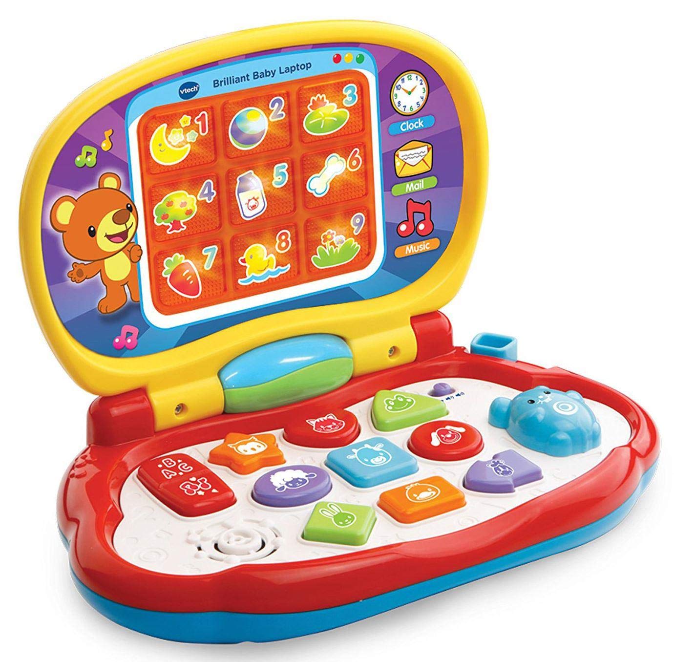 VTech Baby Laptop - 3 Modes of Play, Moveable Mouse, Songs & Melodies for 6 Months+