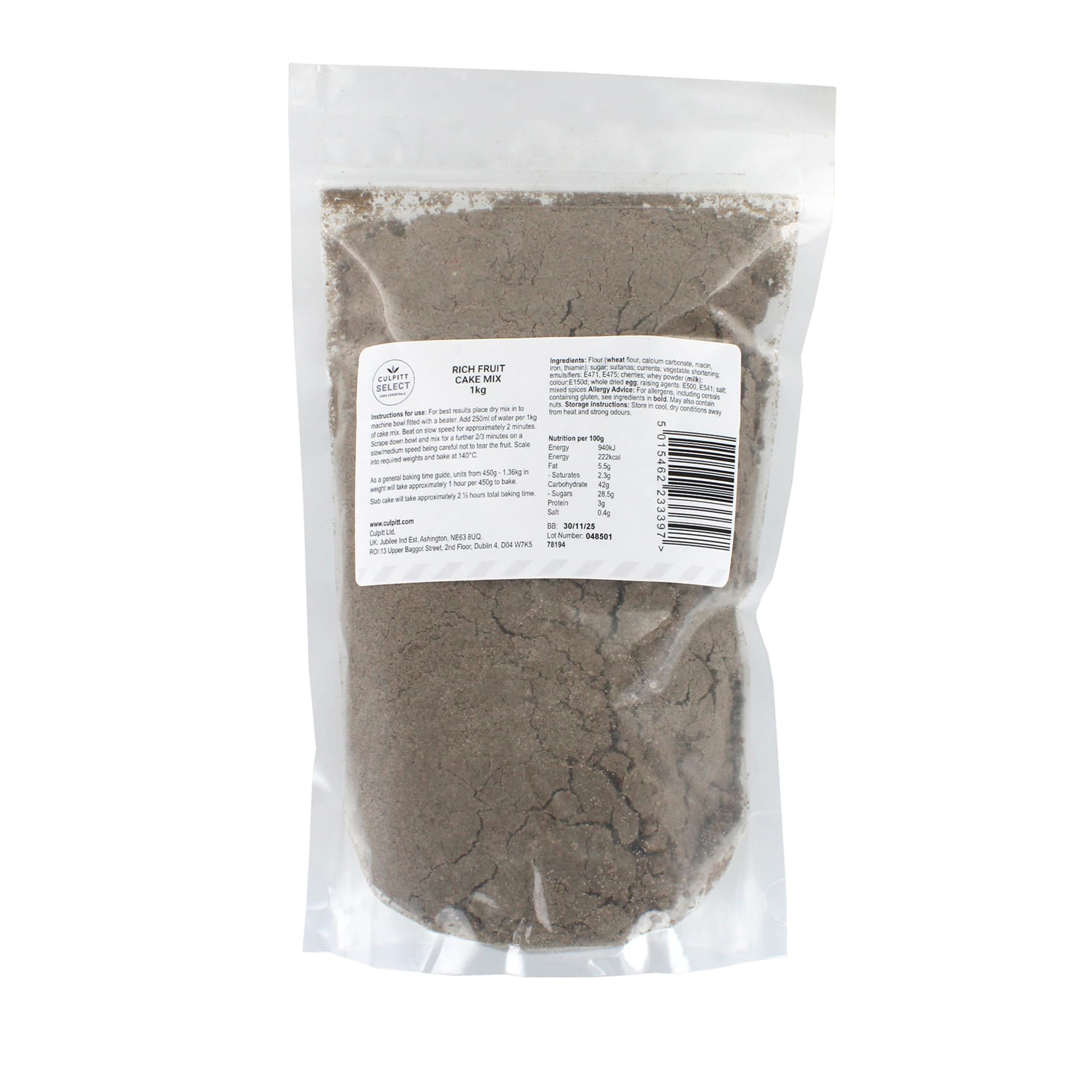 Culpitt Select - Luxury Fruit Cake Mix 1kg 9