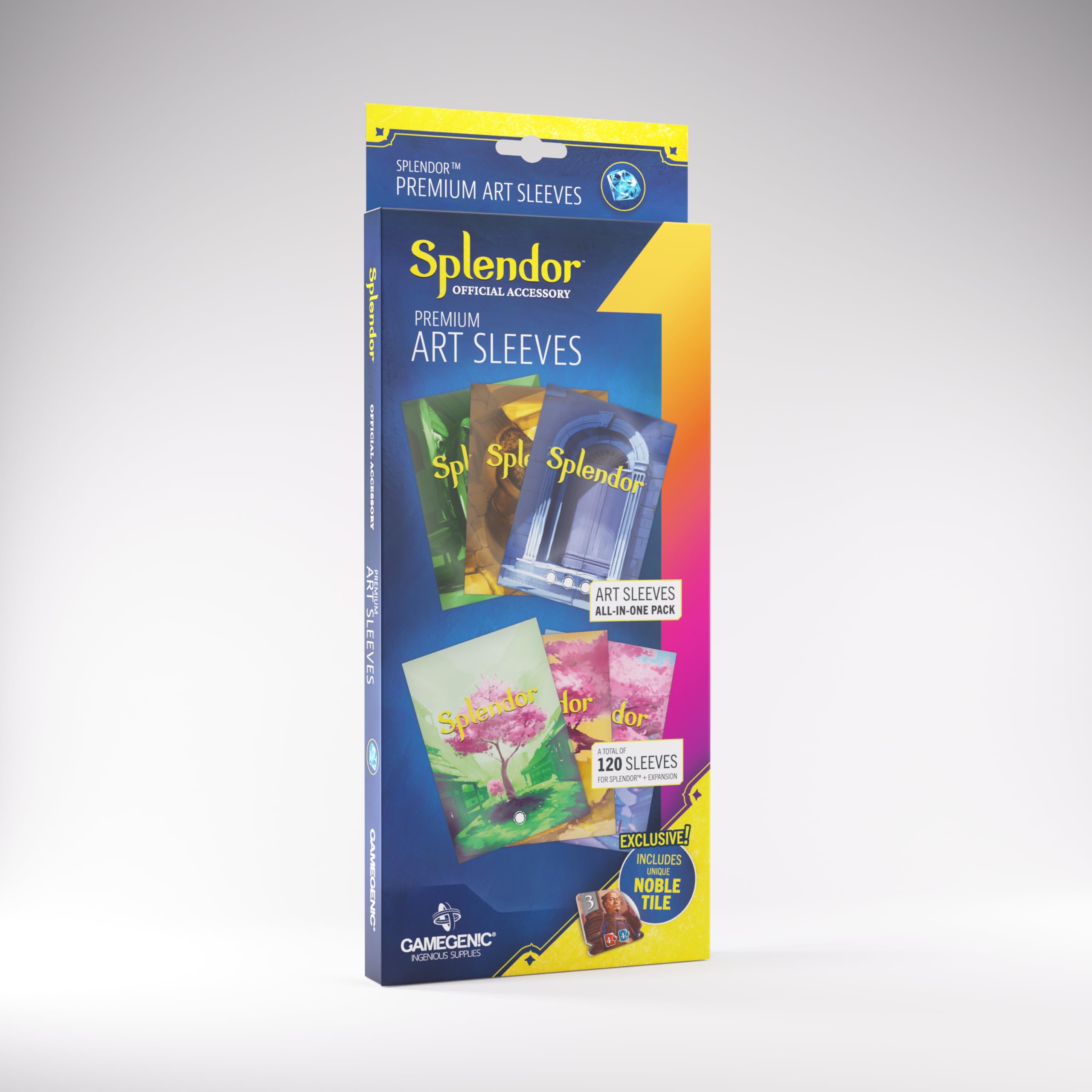 Gamegenic Splendor Premium Art Sleeves – 120 Matte Sleeves for Splendor Base Game & Expansion 1