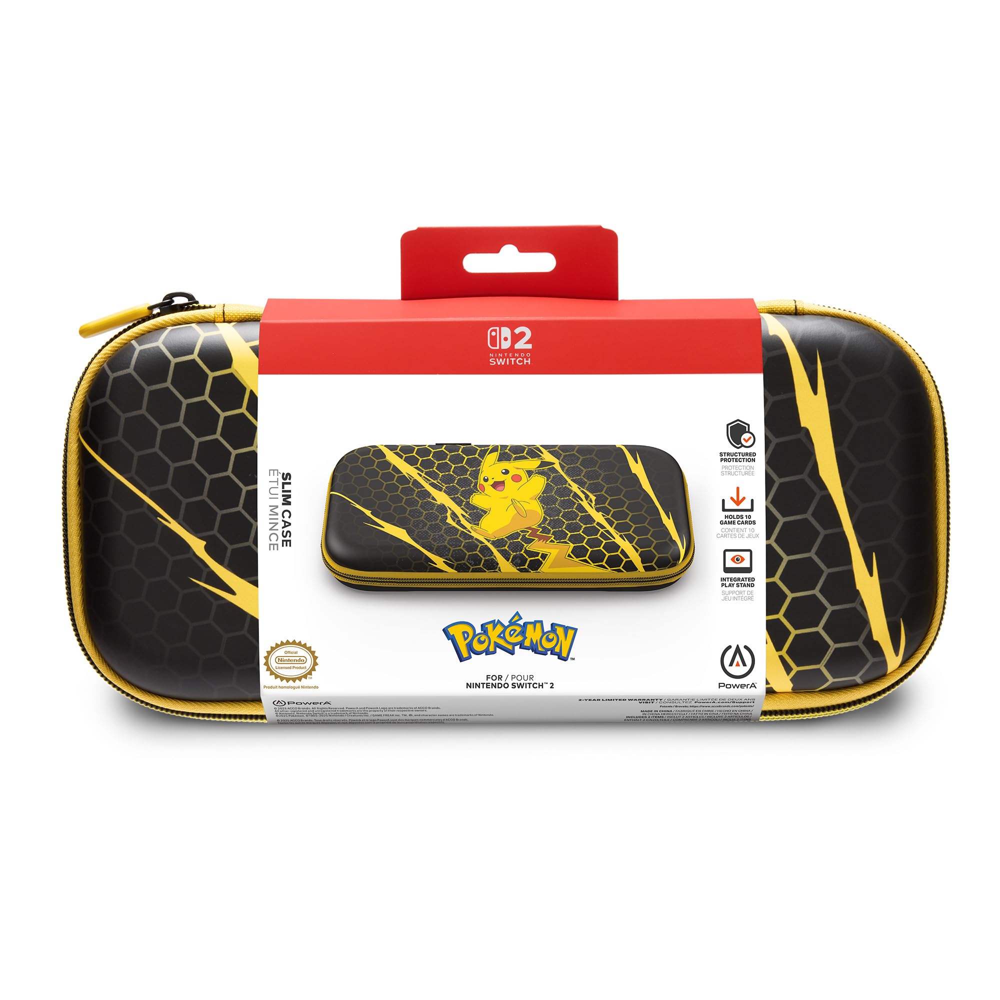 PowerA Slim Case for Nintendo Switch 2 - Pokémon Pikachu Storm 9
