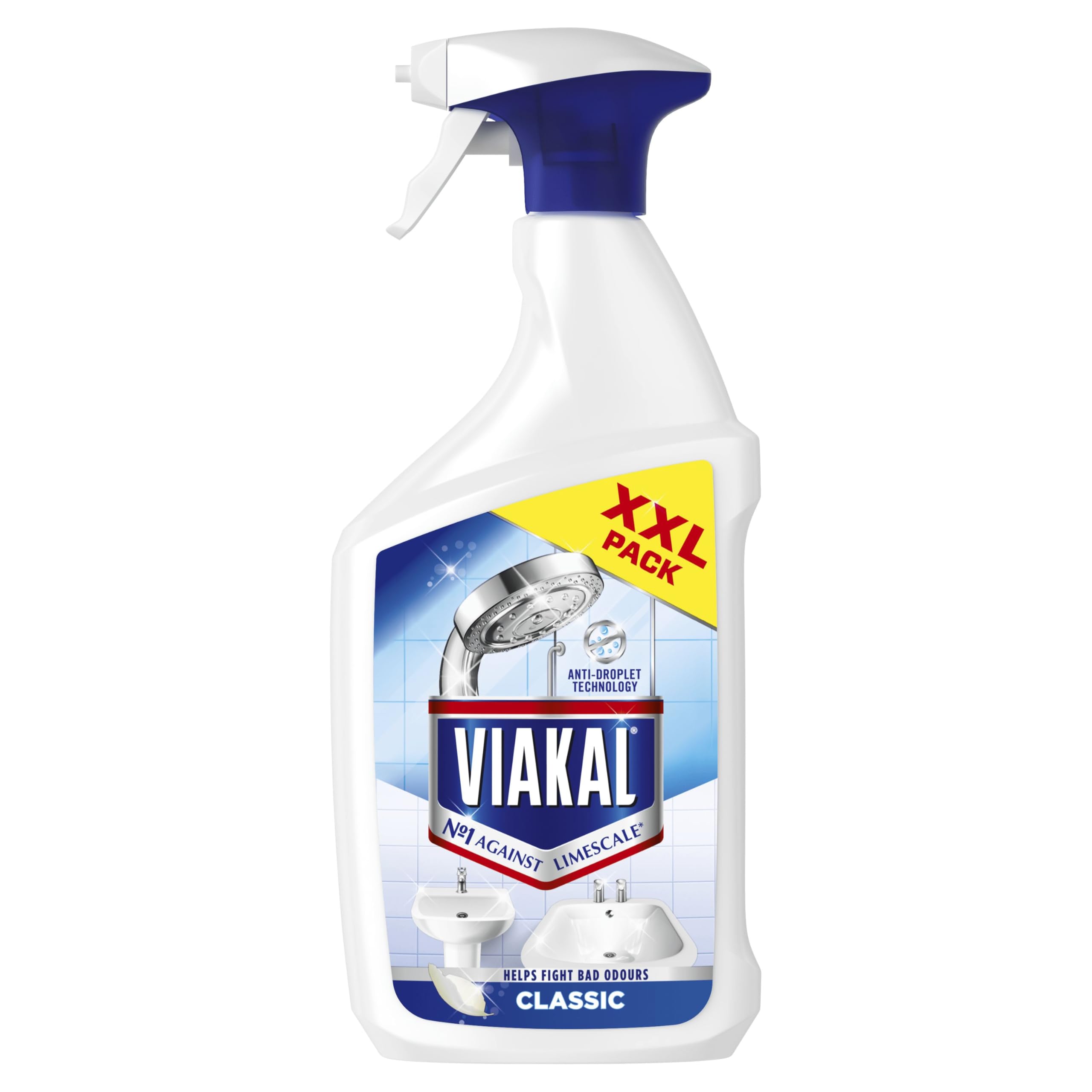 Viakal Classic Limescale Remover Spray - Eliminates 100% Limescale | Floral Scent | 1050ml 1