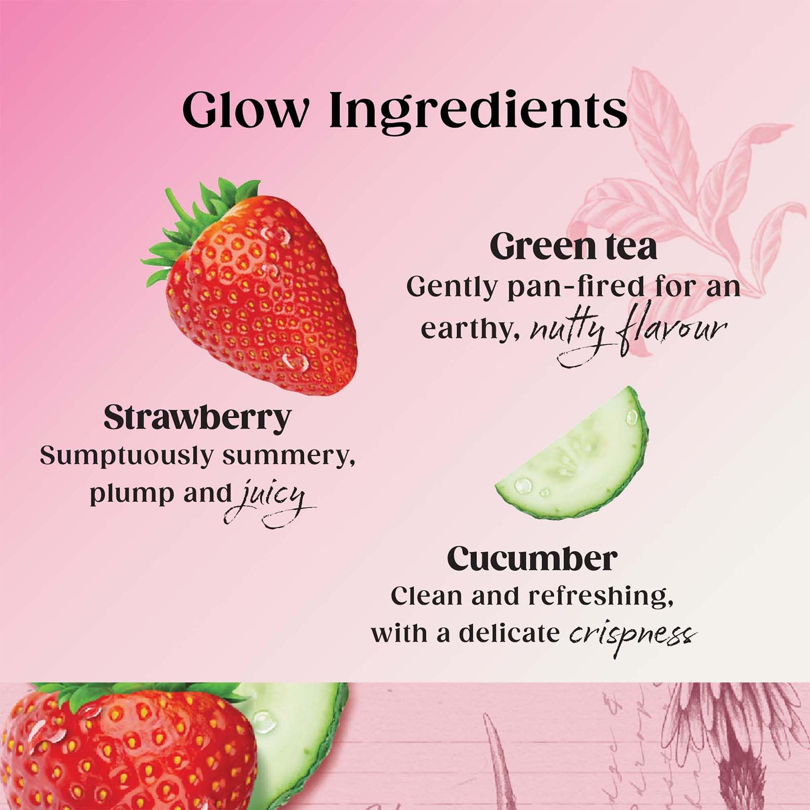 Twinings Superblends Glow Herbal Infusion with Strawberry, Cucumber, Green Tea & Aloe Vera (80 Teabags) 8