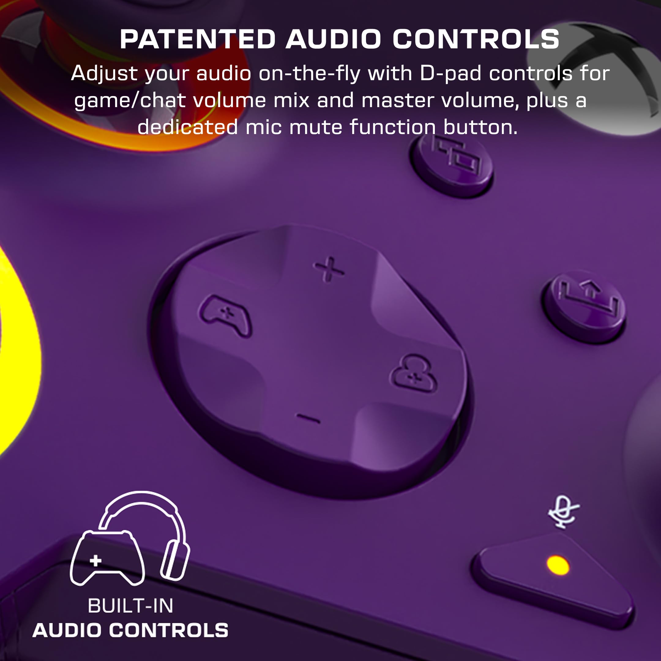 Turtle Beach Afterglow Wave Wired RGB Gaming Controller - Purple | Officially Licensed for Xbox & PC