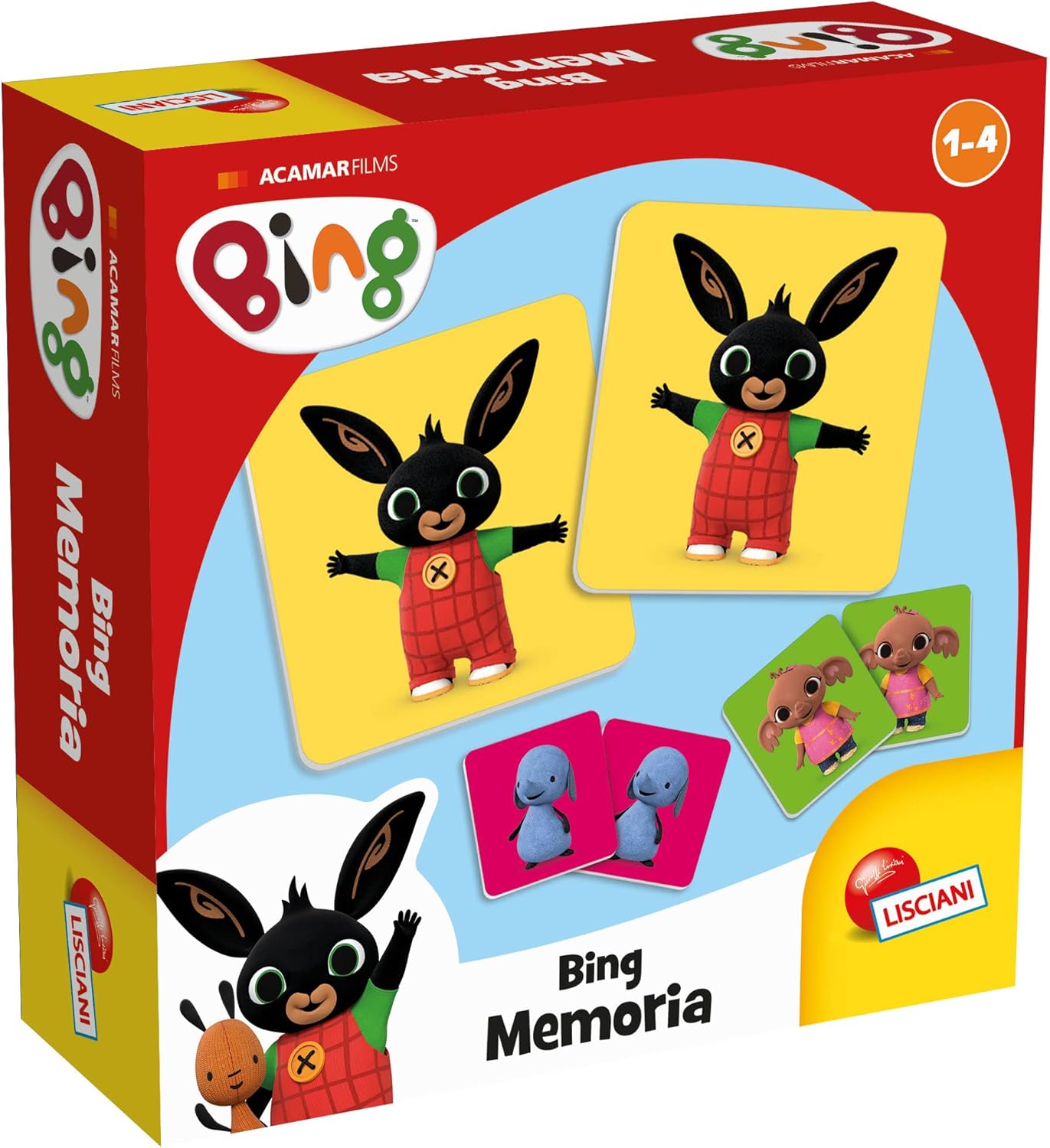 Lisciani Bing Memory Matching Card Game for Kids