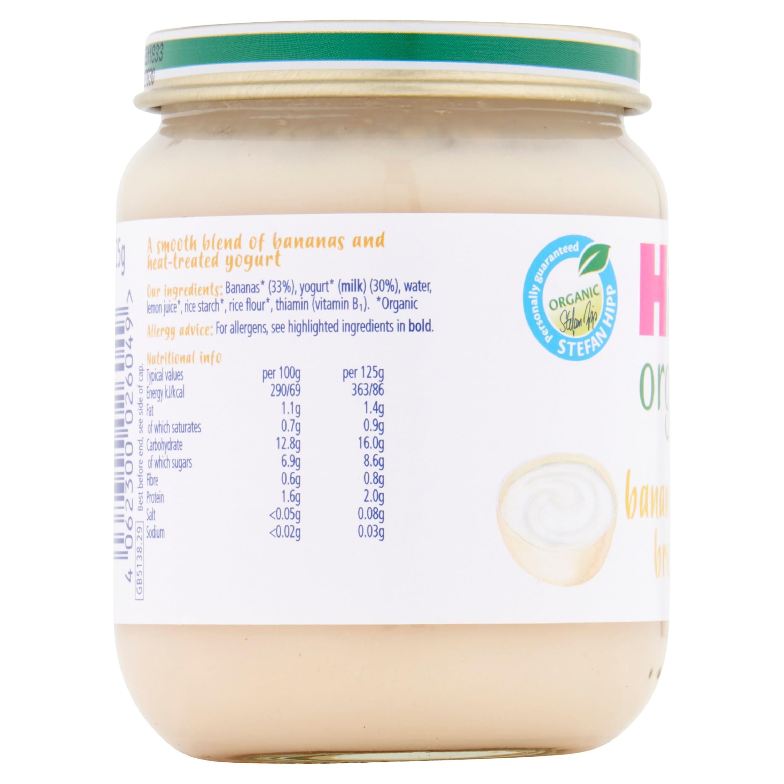 HiPP Organic Banana Yogurt Breakfast Baby Food Jar (6 x 125g) 5
