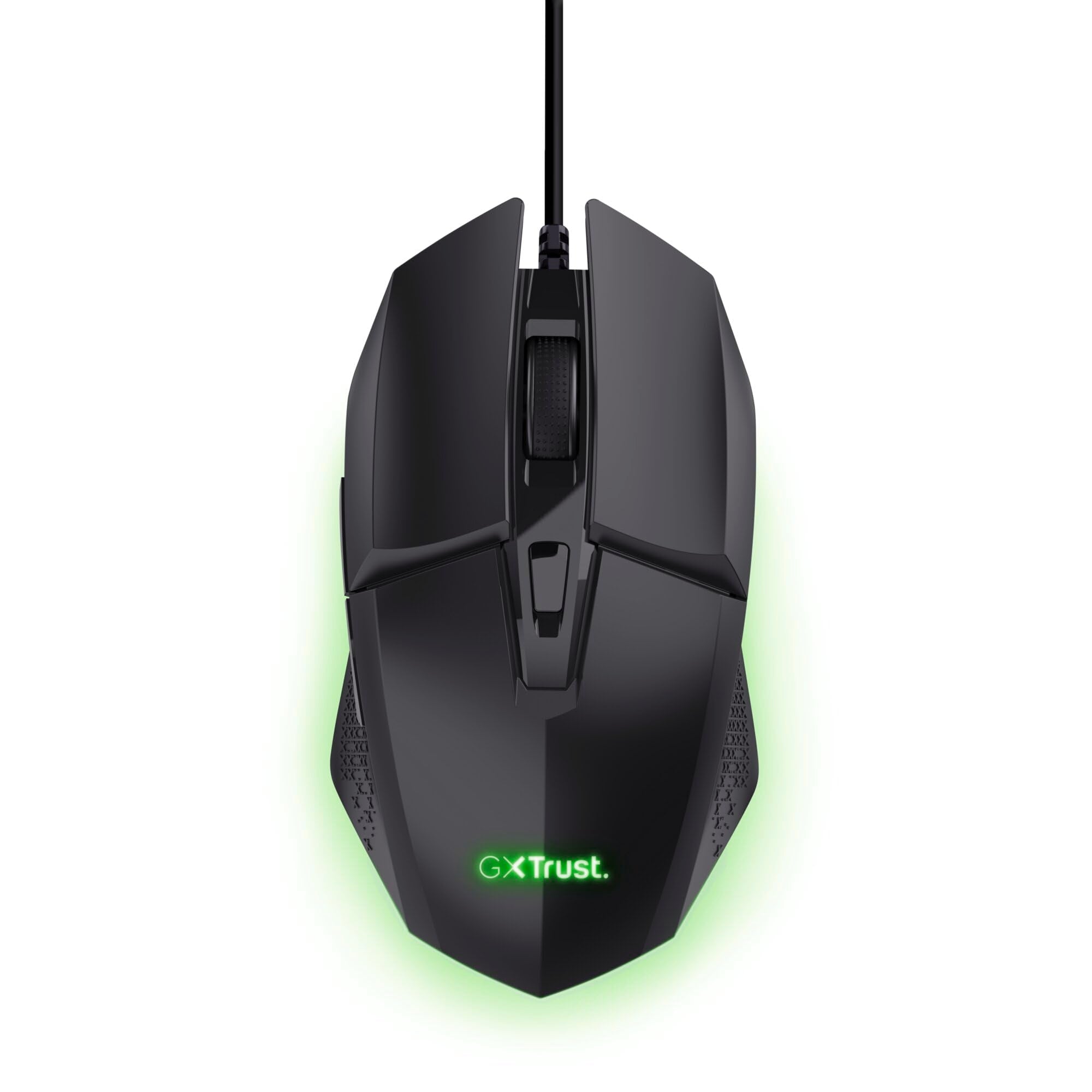 Trust Gaming GXTrust 1109 Vylax Gaming Mouse - 6 Programmable Buttons, 200-6400 DPI, RGB LED Lighting, 1.5m Cable, Black