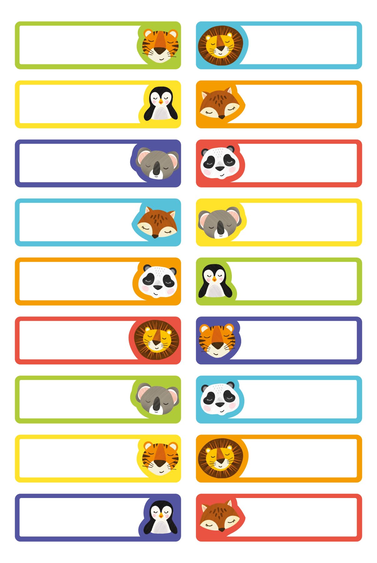 AVERY Stick-On Clothing Labels with Animal Patterns - 36 Pack | Machine Washable | 45 x 13 mm 1