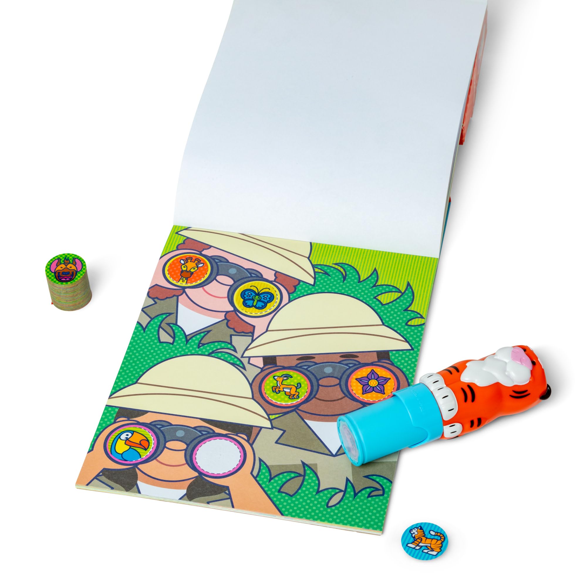 Melissa & Doug Sticker WOW! Tiger Bundle - 500 Safari Stickers, 2 Activity Pads | Multi-color 4