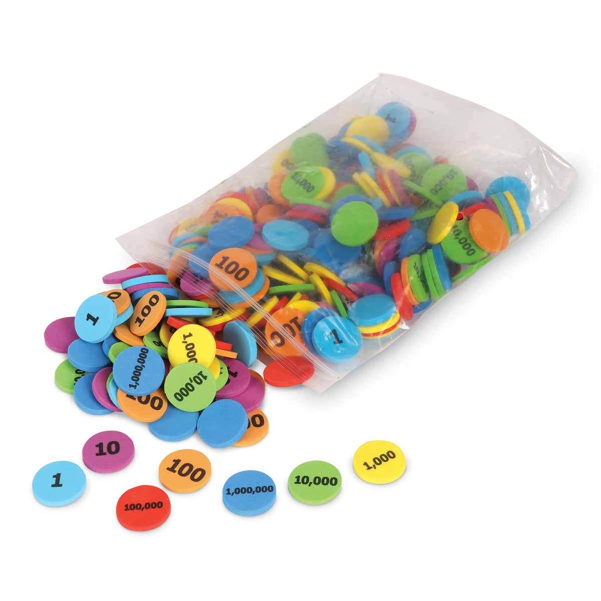 Learning Resources Place Value Disks - Maths Manipulatives for Kids | Ages 4-8 | 280 Pieces 5