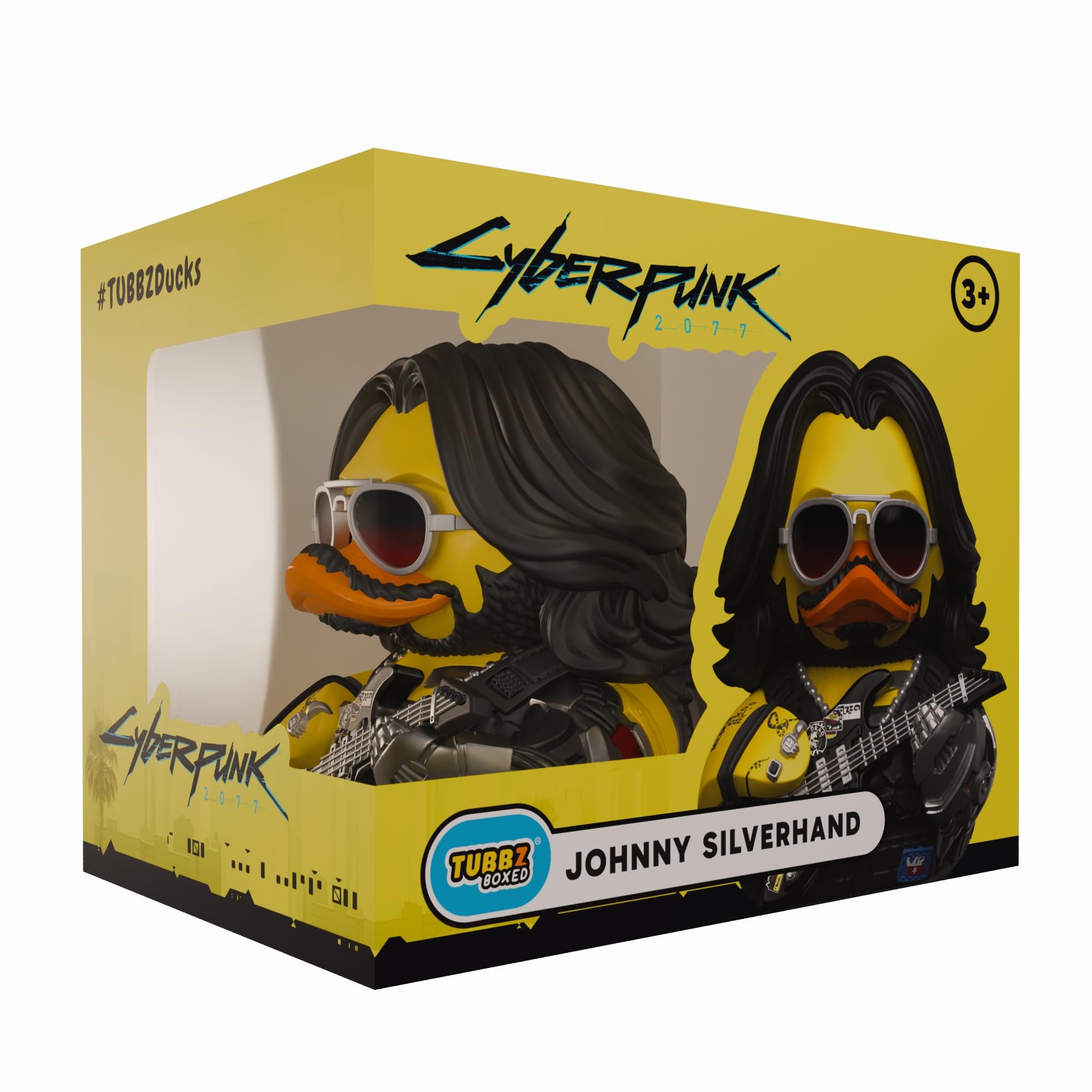 TUBBZ Johnny Silverhand Cosplaying Rubber Duck Collectible Figure | 9 cm | Unisex Adult