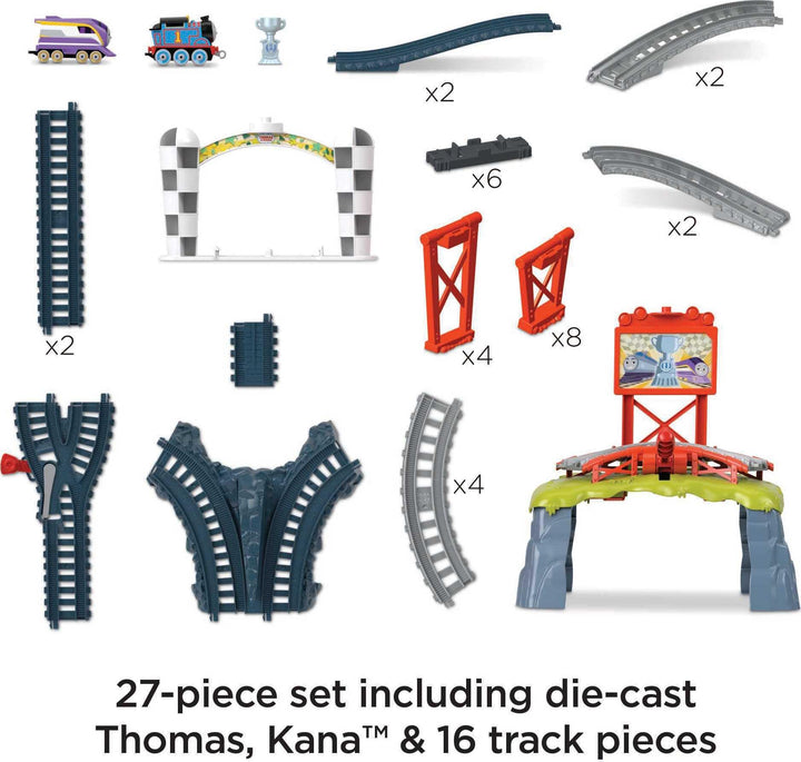 Thomas &amp; Friends rennen um das Sodor Cup Push-Along-Eisenbahnset