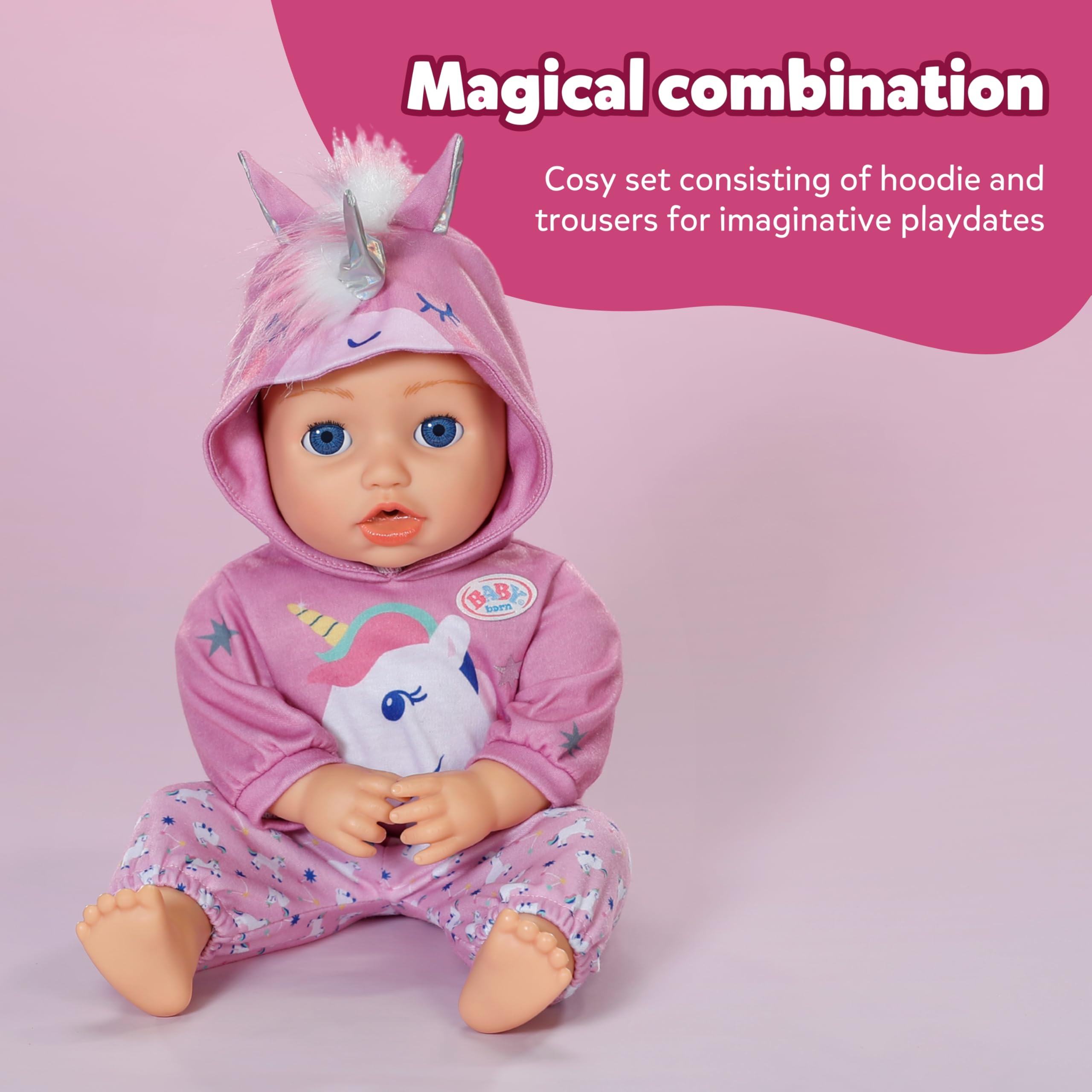 BABY born Unicorn Jogging Suit Outfit - Doll Clothes for 43cm Dolls - Ages 3+