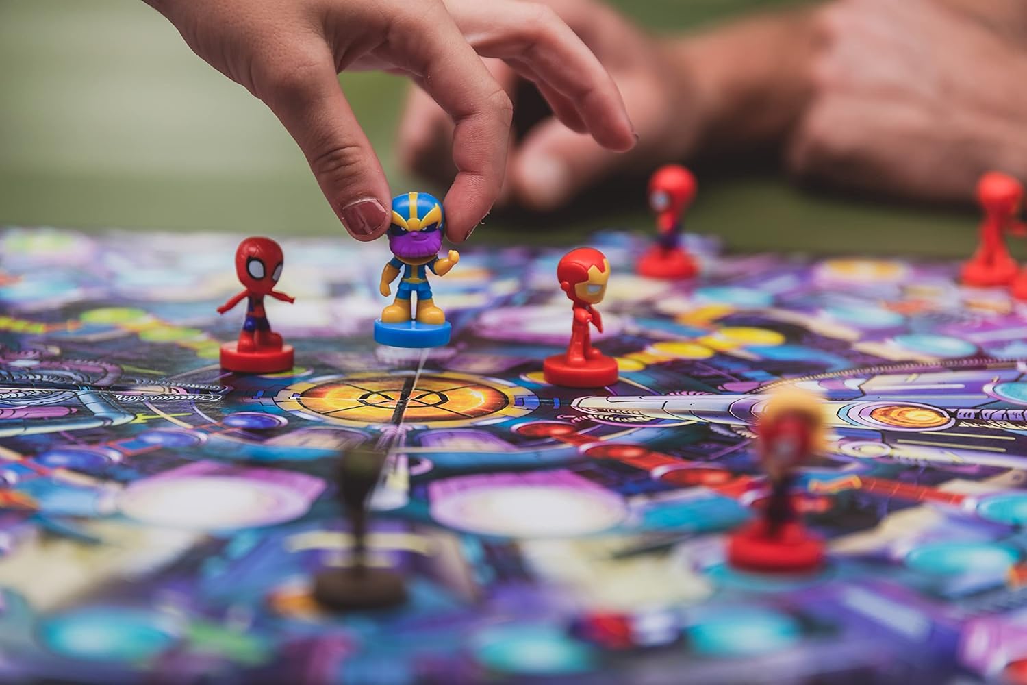 Cartamundi Marvel Race Home Board Game - Fast-Paced Ludo with 3D Miniatures 4