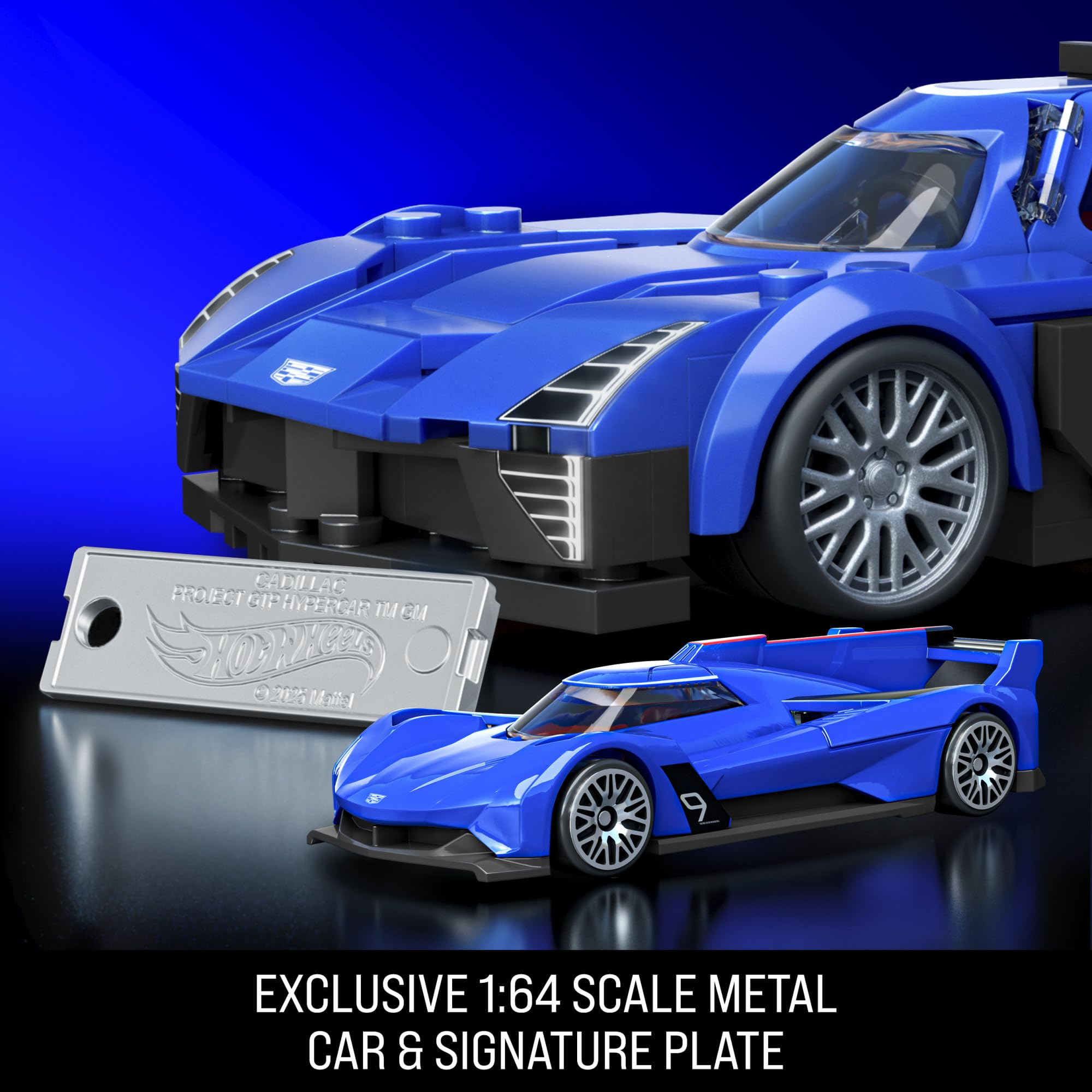 Mattel Brick Shop Hot Wheels Cadillac Project GTP Hypercar Building Set, 236 Pieces, 1:32 Scale | Ages 10+ 5