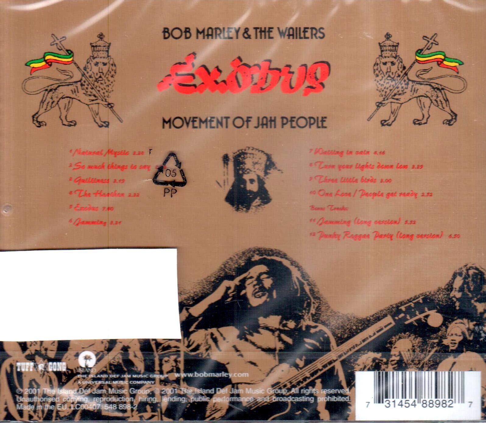 Bob Marley & The Wailers - Exodus Audio CD 6