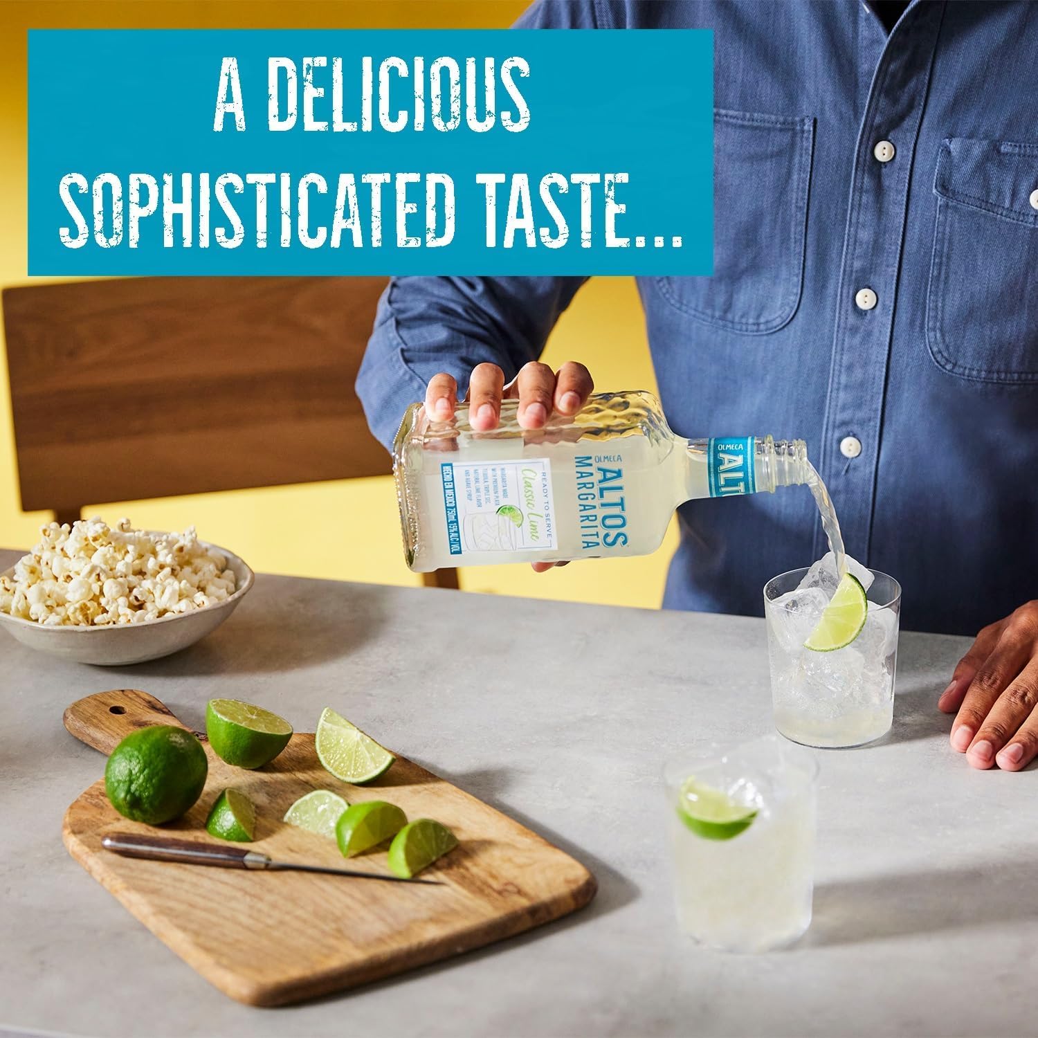 Olmeca Altos Lime Margarita Ready to Serve | 14.9% ABV | 75cl Bottle 4