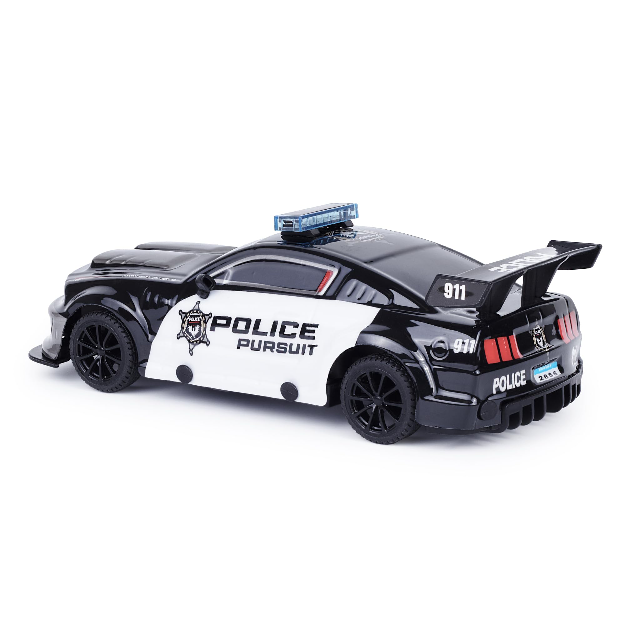 CMJ RC Cars Road Rebel Police Pursuit 1:24 Scale Remote Control Car - 12KM/H Speed | 2.4GHz Frequency | Ages 3+ 4