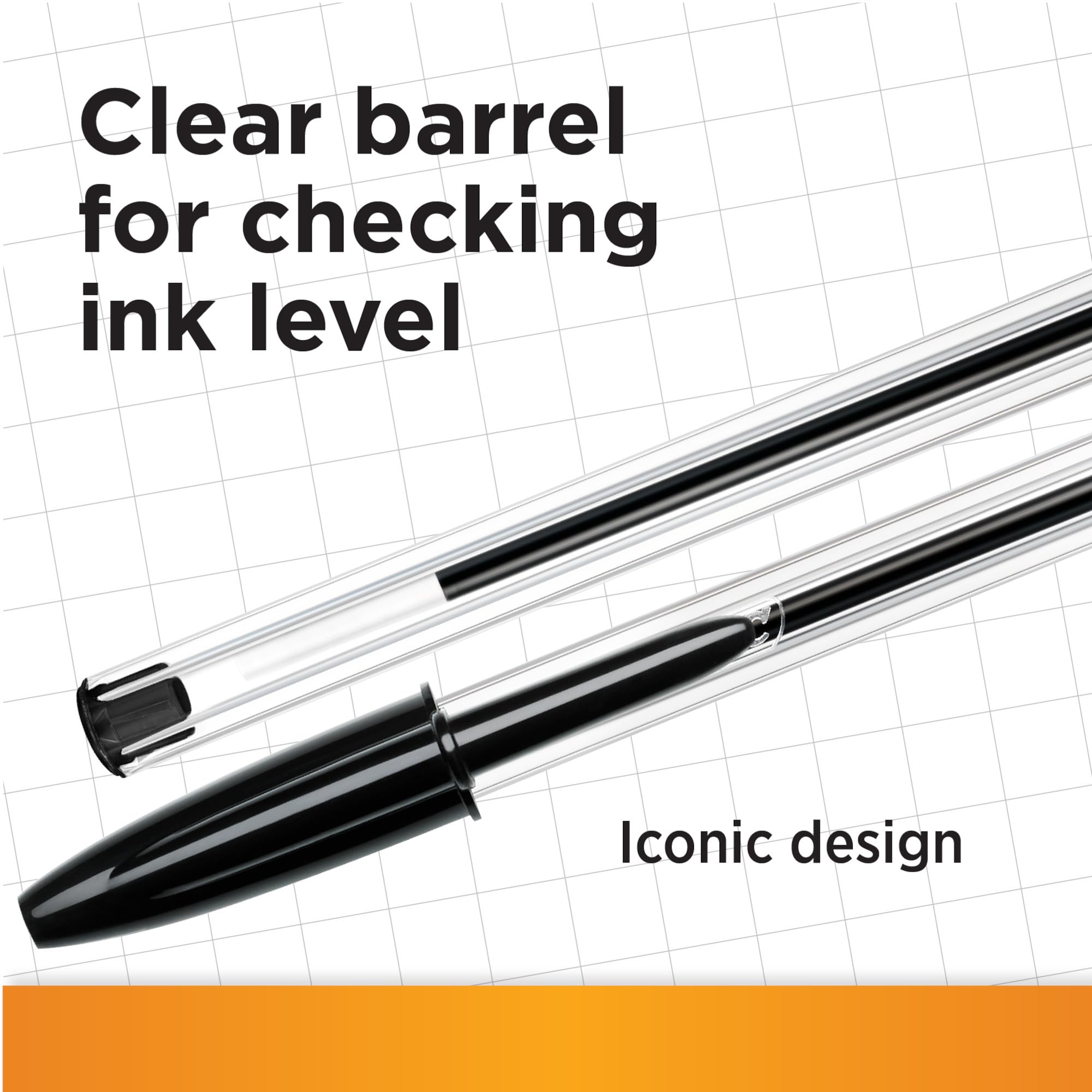 BIC Cristal Original Ballpoint Pens - Fine Point (1.0mm) | Smooth Writing | Pack of 100 Black Ink 4