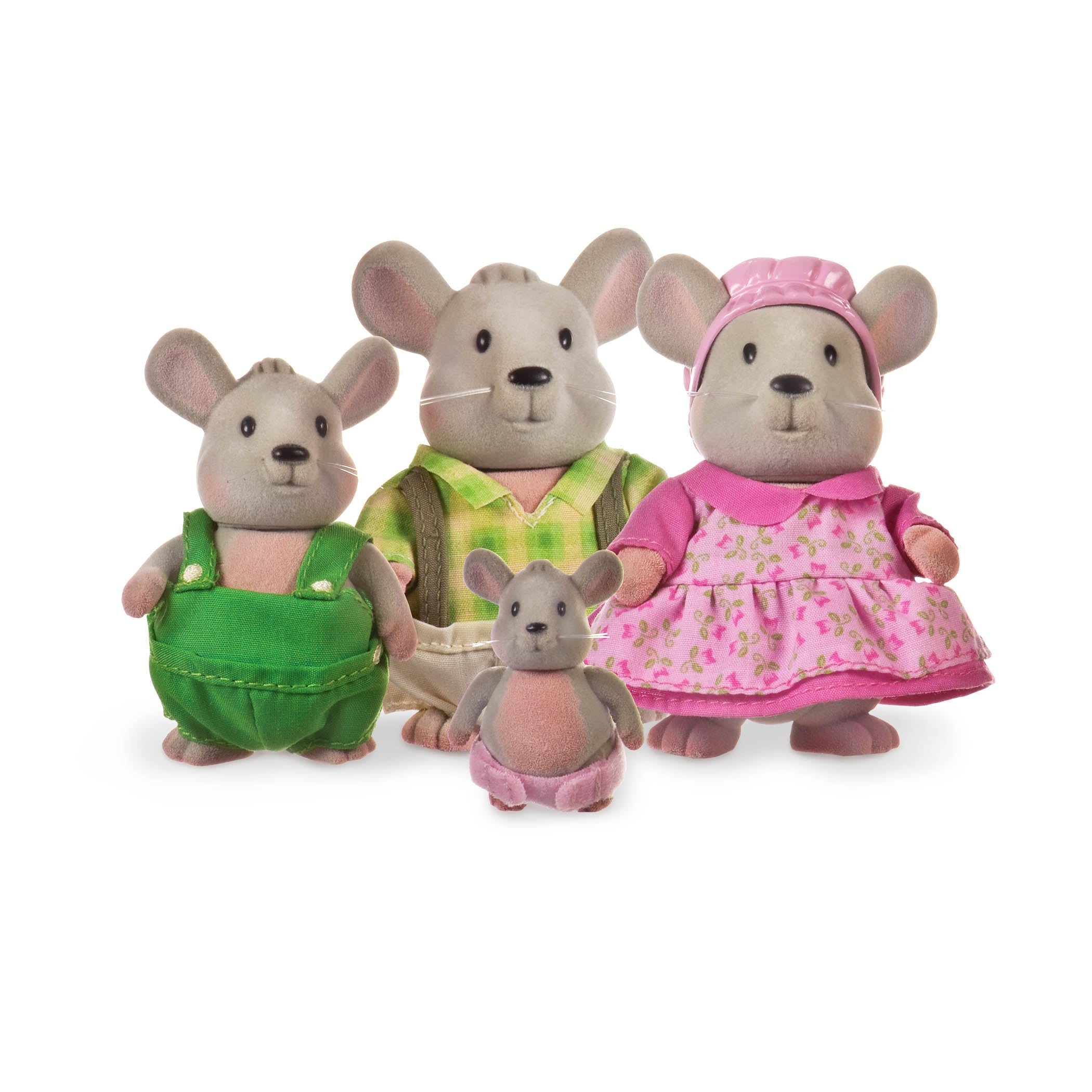 Li'l Woodzeez Handydandy Mice Family Set - 4 Collectible Wooden Figures with Storybook, Ages 3+ 12