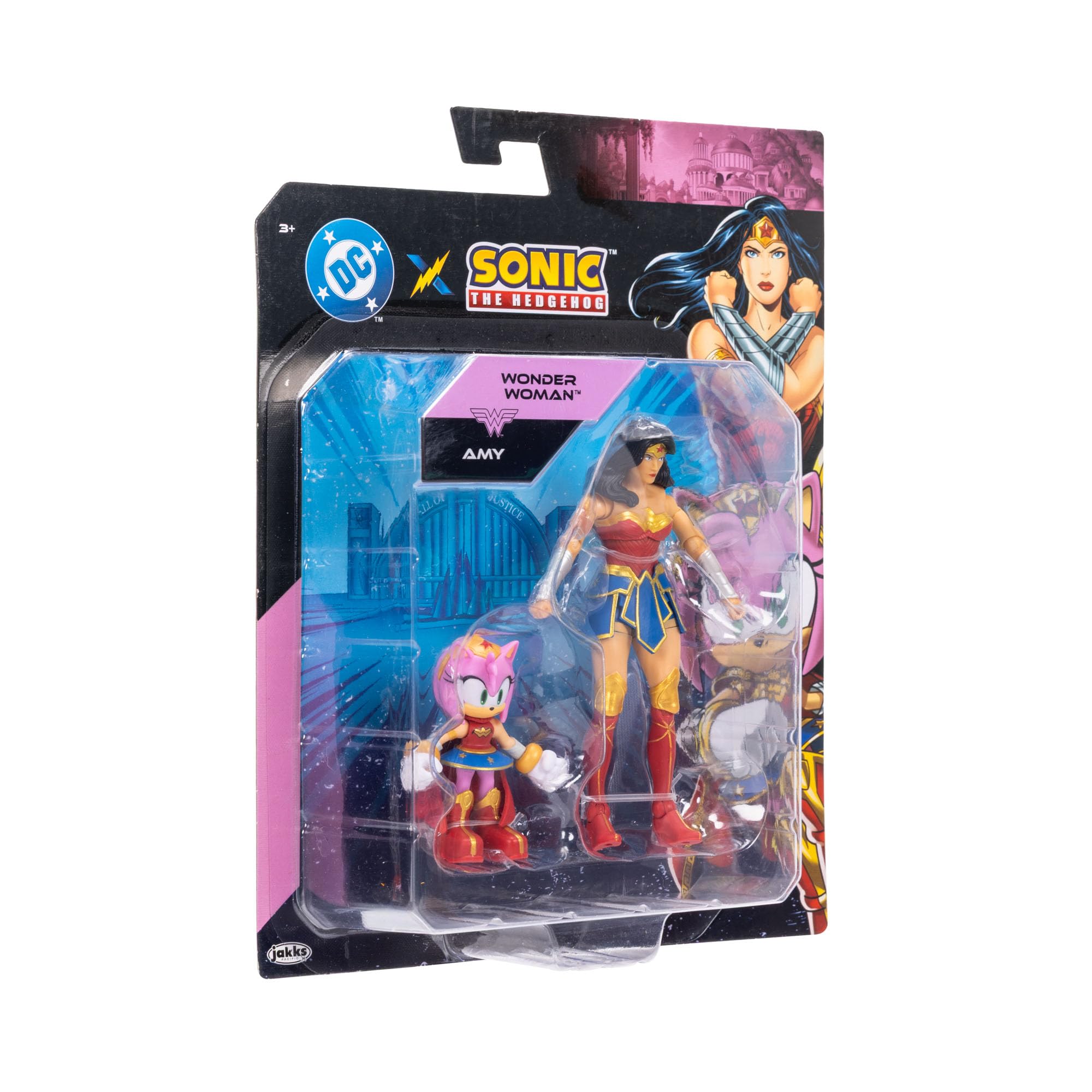Sonic The Hedgehog DC Crossover Amy as Wonder Woman & Classic Wonder Woman Action Figure Multipack 5