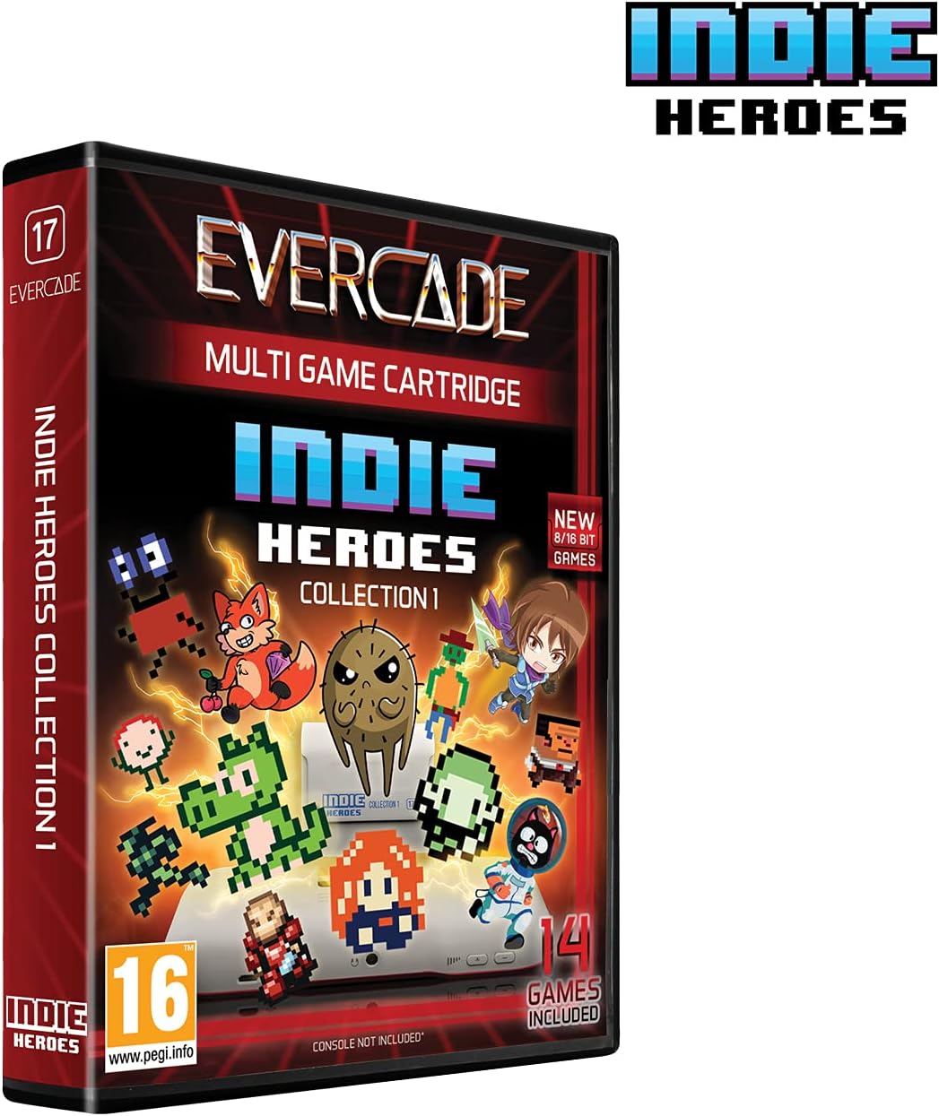 Evercade Indie Heroes Collection 1 Cartridge - 14 Classic Indie Games for Retro Gaming Enthusiasts