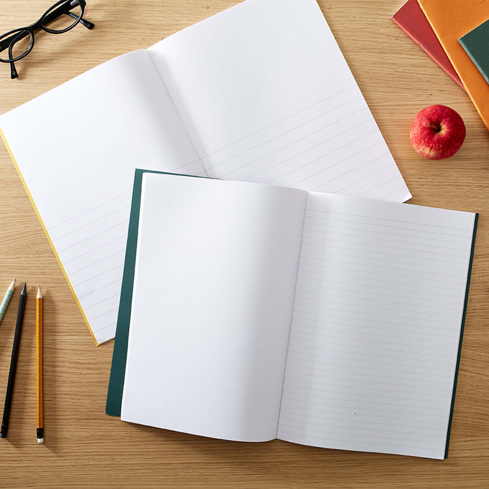 Rhino 8 x 6.5 Composition Notebooks - 48-Page Split Page Design | 10-Pack Orange Cover 9