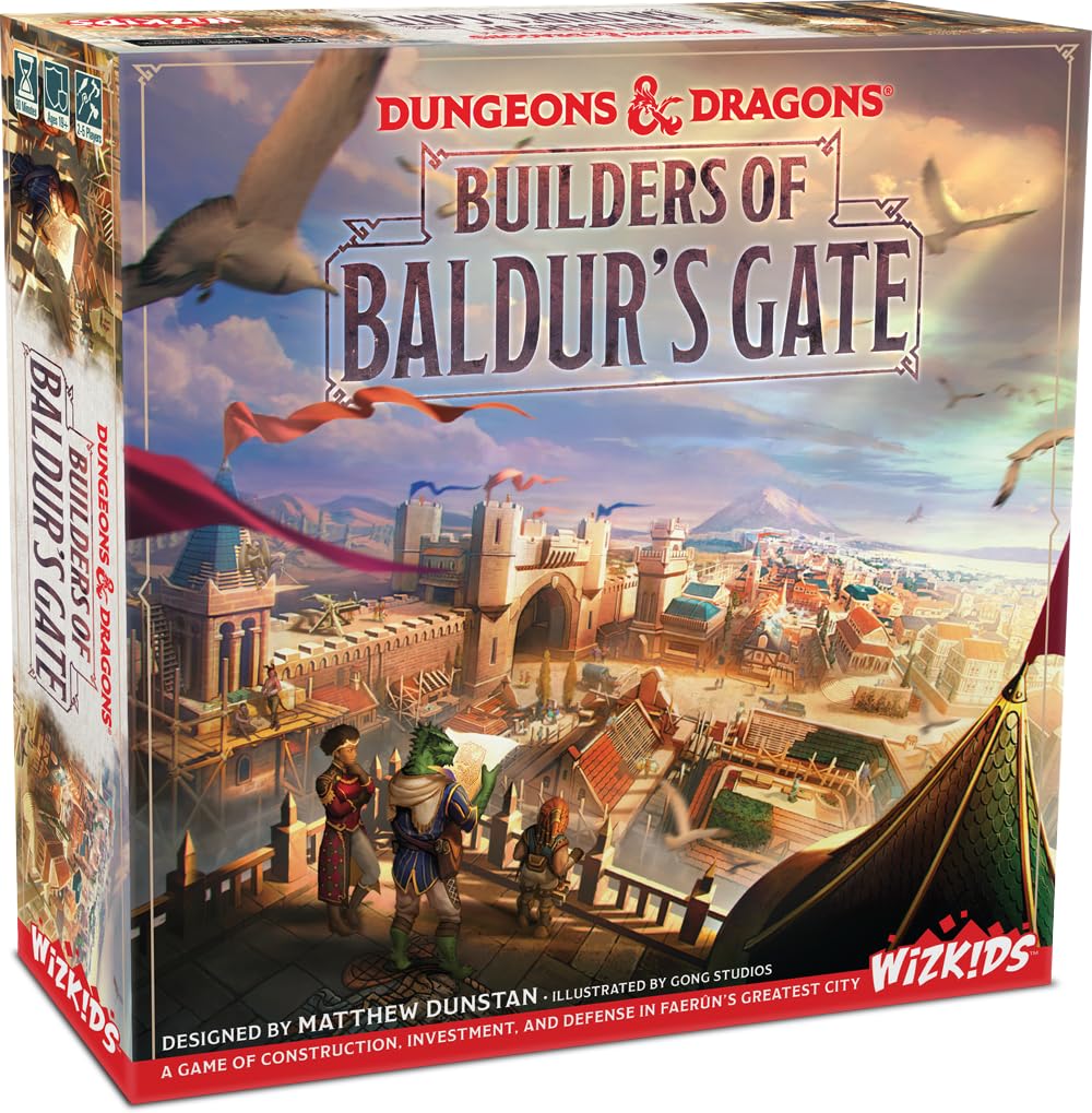 WizKids Dungeons & Dragons: Builders of Baldur's Gate Board Game | 2-5 Players | 90 Min | Ages 14+