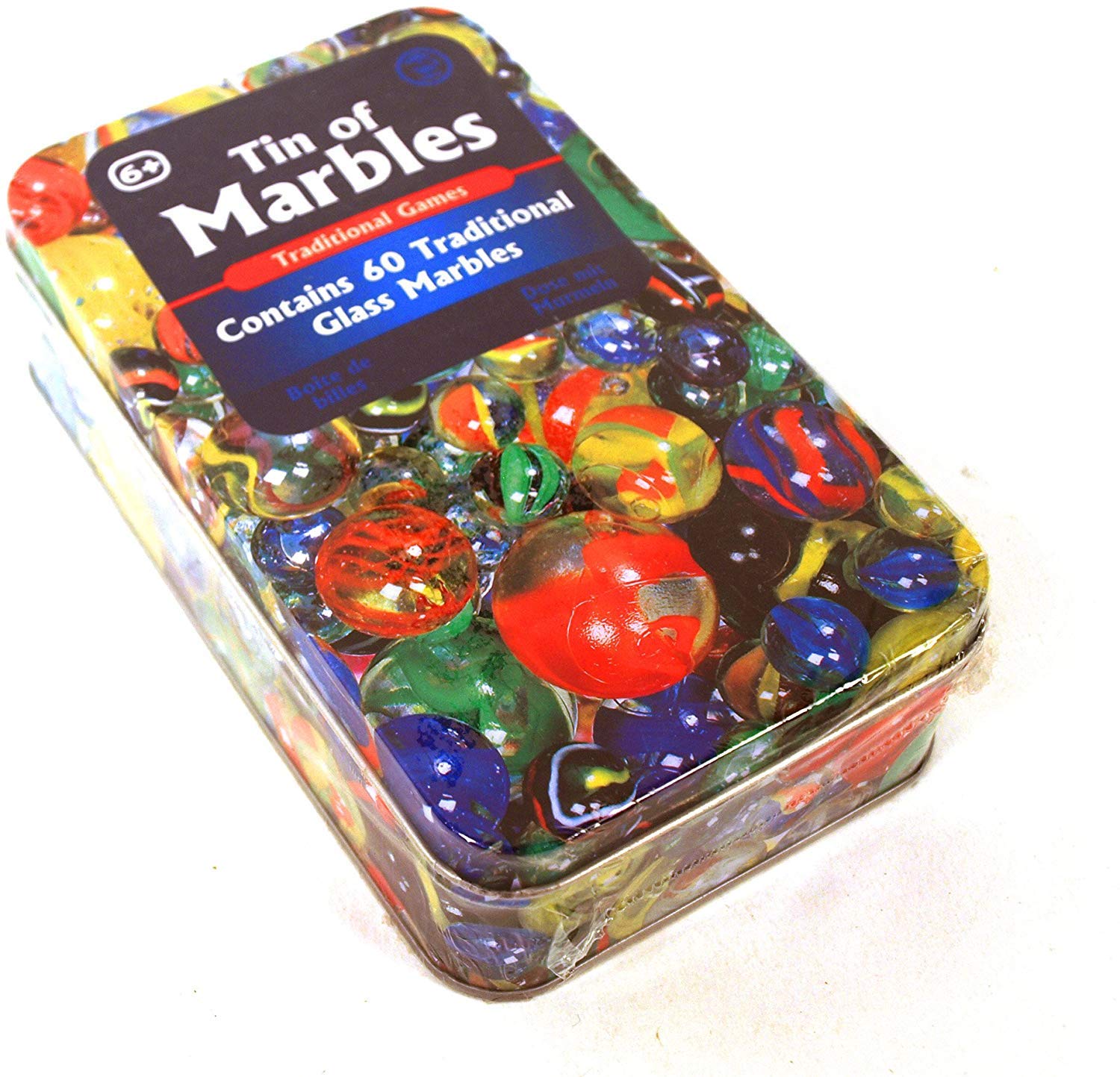 Tobar 60 Mixed Design Marbles - Classic Toy for Kids | Multi-Coloured | Pack of 1 4