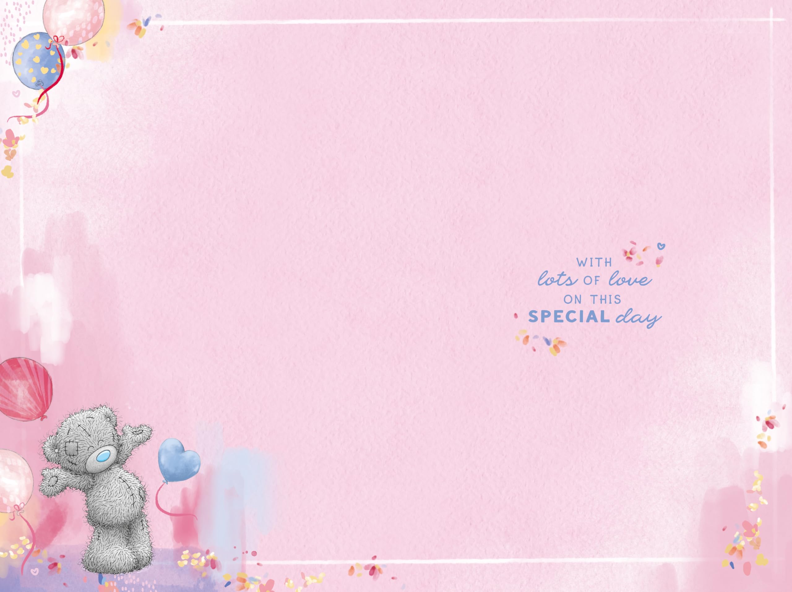 Me To You Bear Tatty Teddy 50 Today Luxury Gold Embellished Birthday Card | 6 x 9 Inches