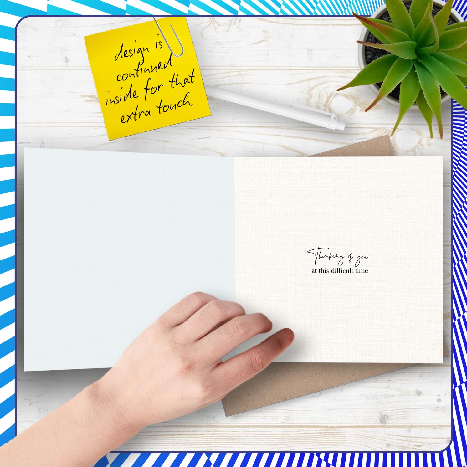 Stuff4 Sympathy Card for Loss of Dad | Deepest Sympathy Message | 145mm x 145mm 4
