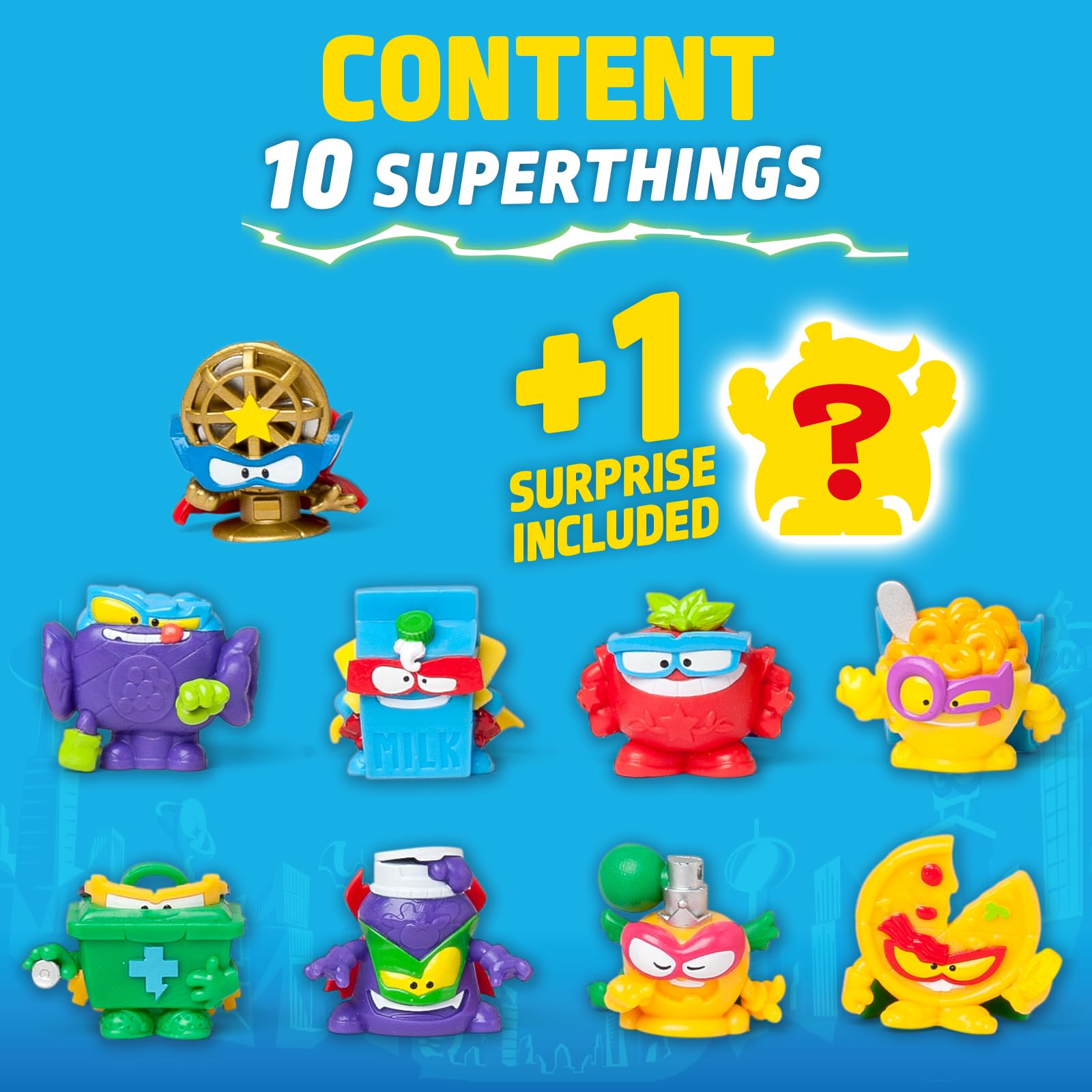SUPERTHINGS RIVALS OF KABOOM Kazoom Power Battle - 10 Pack Action Figures | Unisex Children