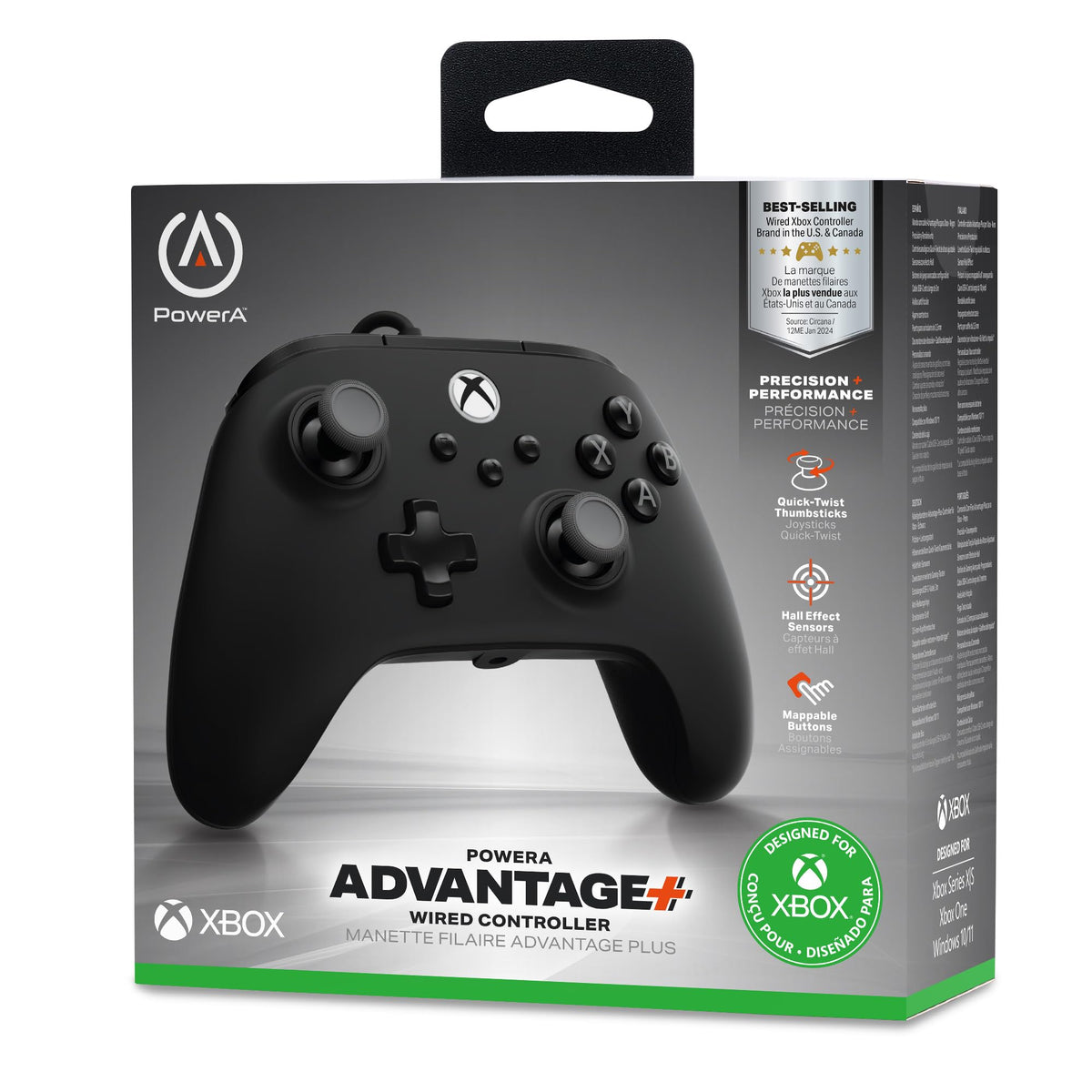 PowerA Advantage Plus Wired Controller for Xbox Series X|S - Black