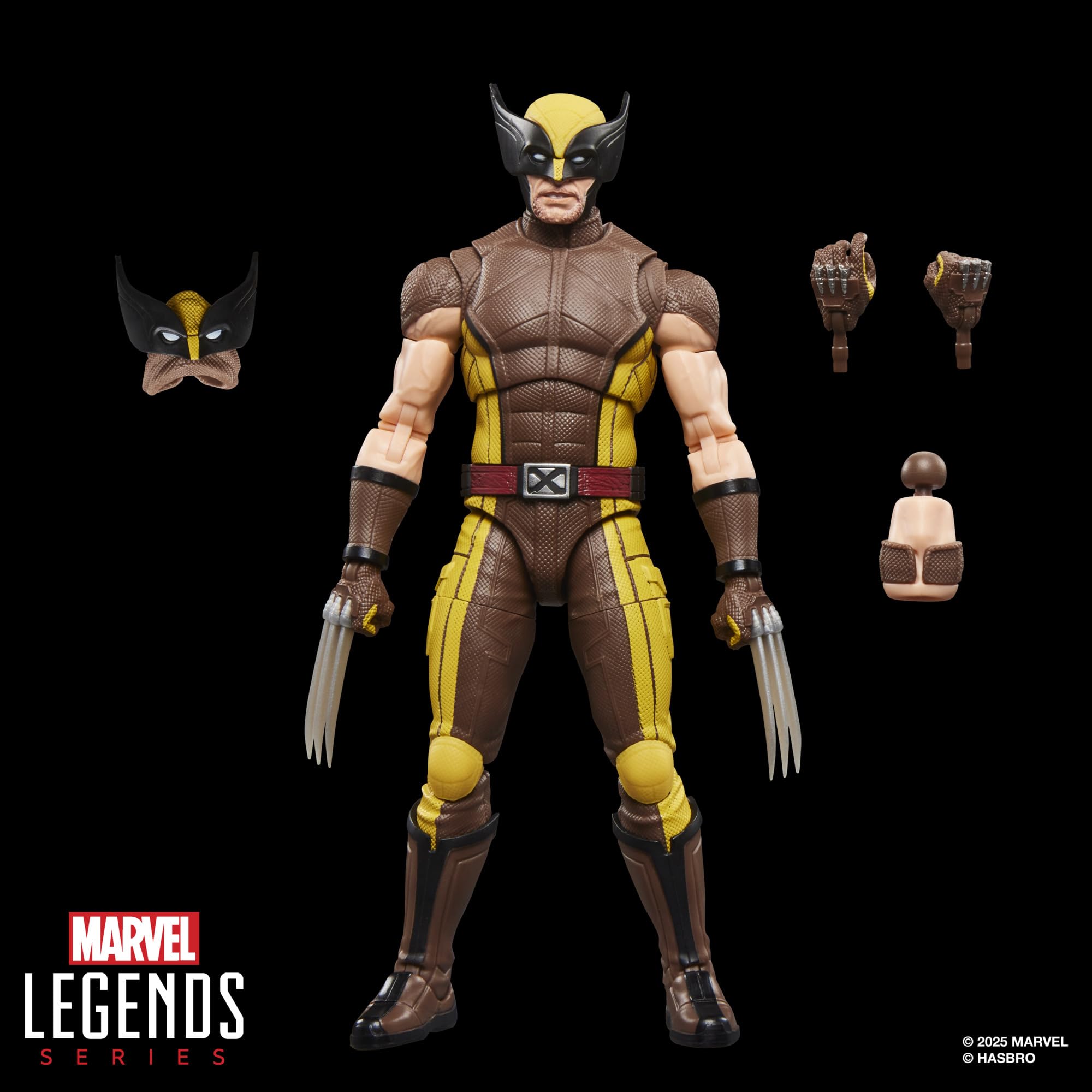Marvel Legends Series Wolverine (Brown Suit) Action Figure | 6-Inch Scale | Ages 14+ 2