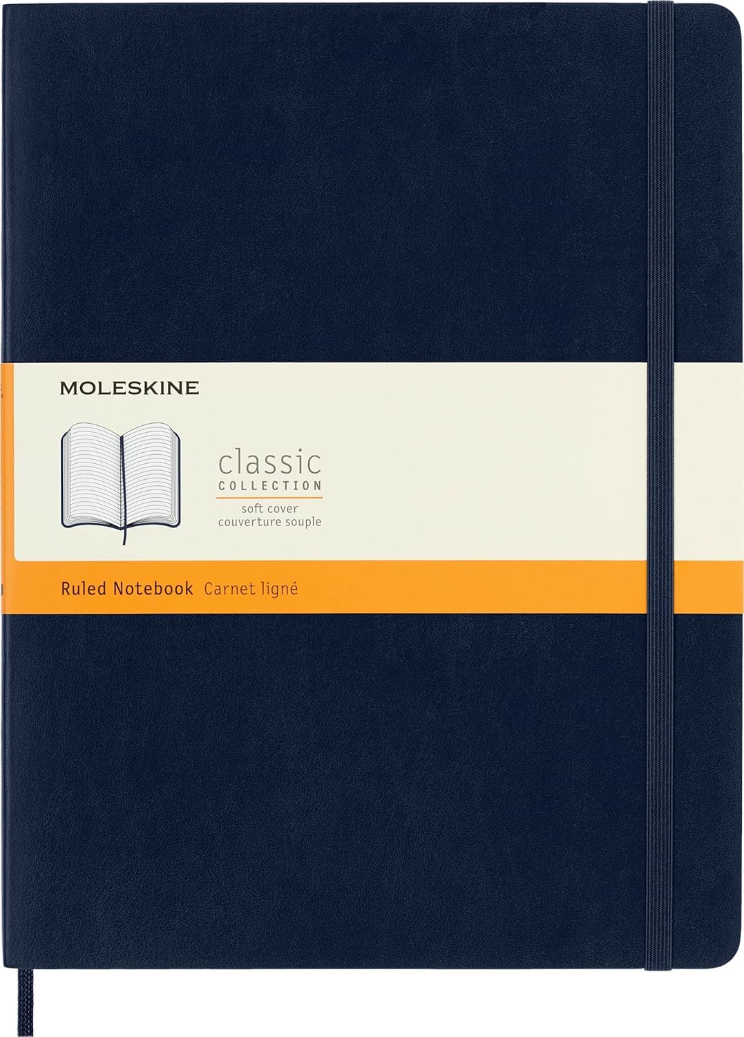 Moleskine Classic Notebook - Ruled Pages, Soft Cover, Elastic Closure | Large 13x21 cm | 192 Pages 1
