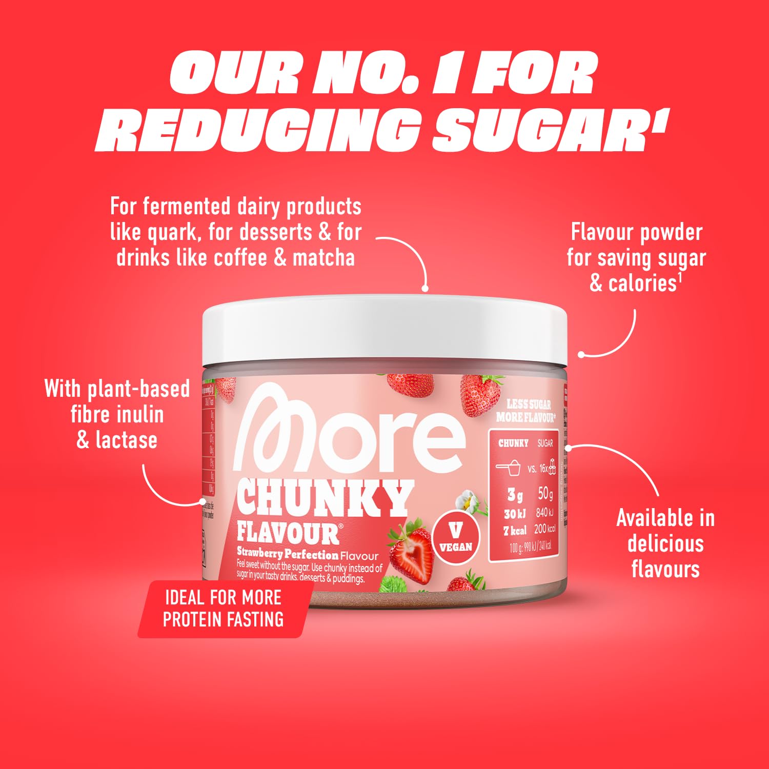 MORE NUTRITION Chunky Flavour - Pistachio White Chocolate | 150 g Powder