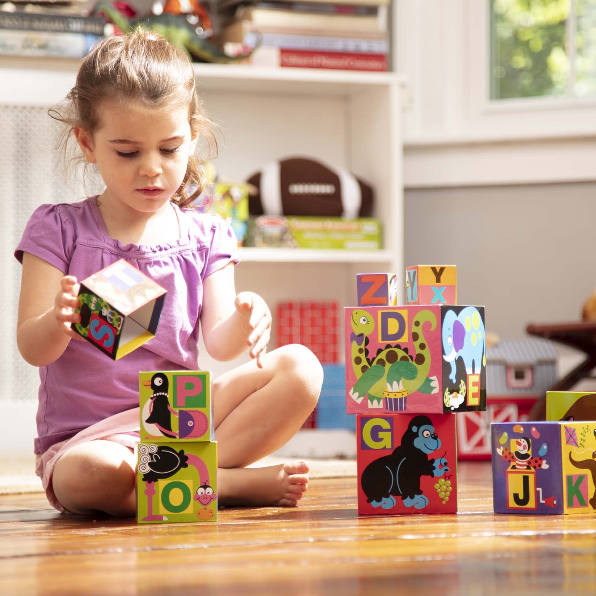 Melissa & Doug Alphabet Nesting and Stacking Blocks - Educational Building Playset for Toddlers 2+ 15