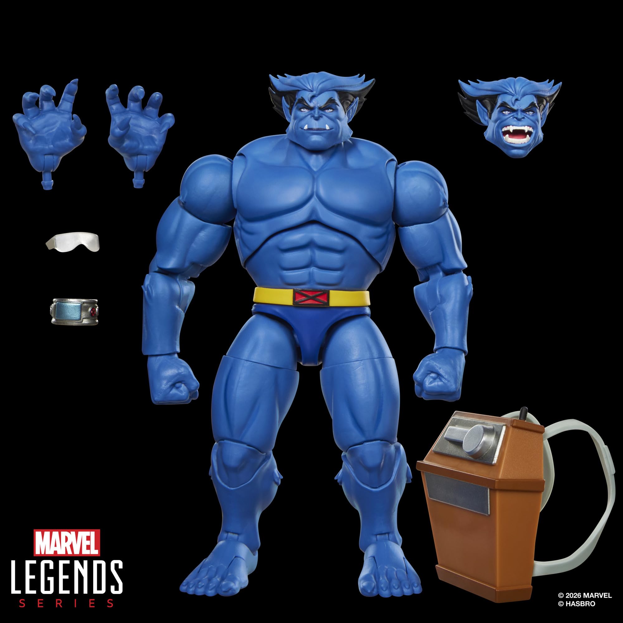 Marvel Legends Series Marvel's Beast X-Men '97 Collectible 15 cm Scale Action Figure | Ages 4+ | Plastic 9