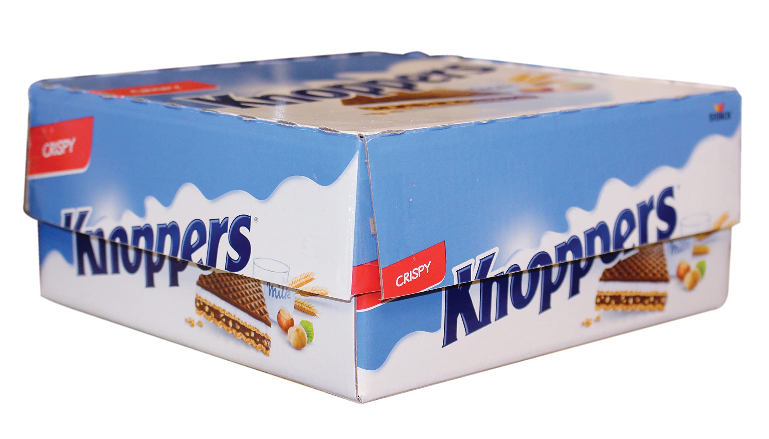 Knoppers Chocolate Hazelnut Wafers, Crispy Cream Filled Snack Bars, Individually Wrapped (Pack of 24, 25g Each) 4