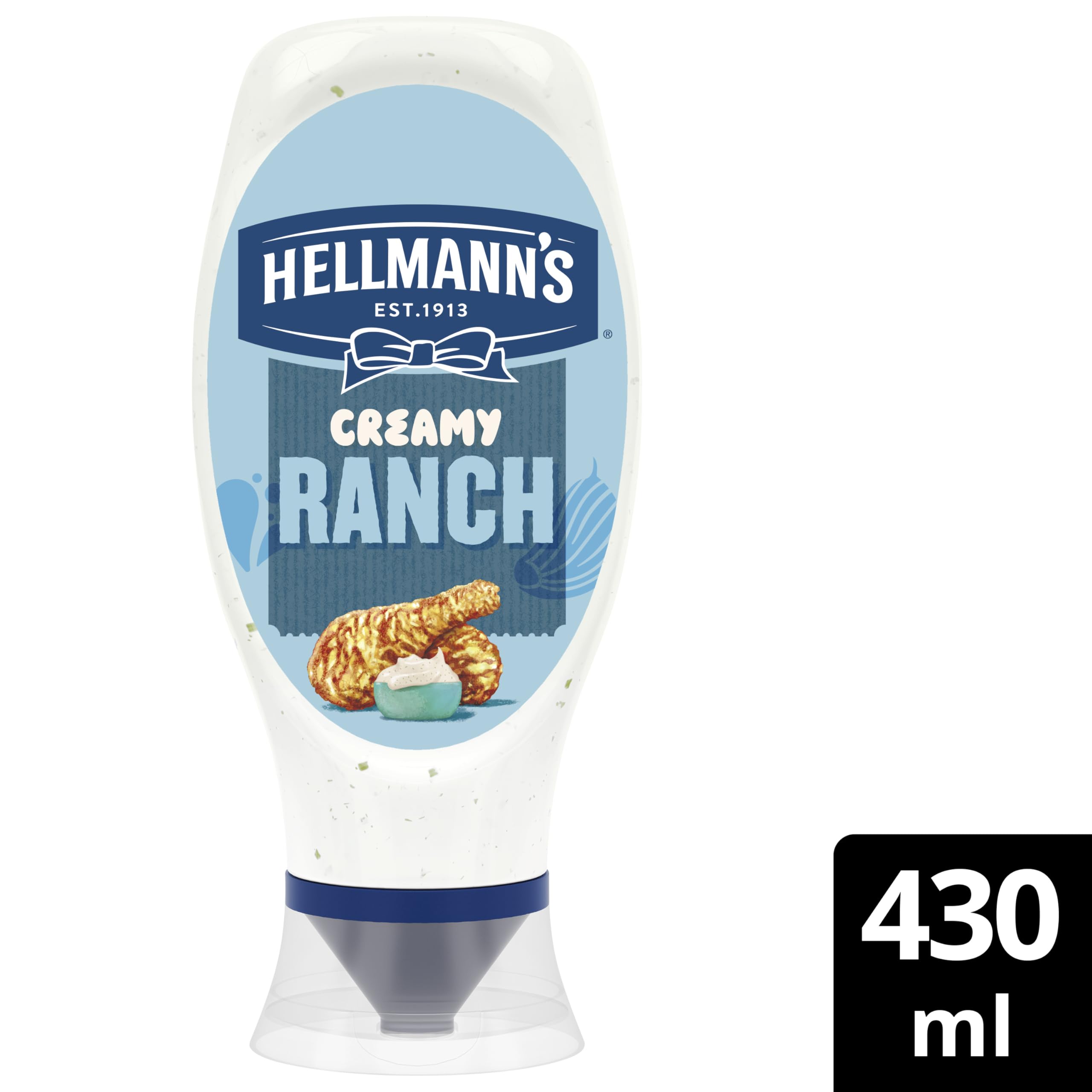 Hellmann's Creamy Ranch Sauce with Buttermilk & Garlic | 430ml Bottle | Vegetarian 2