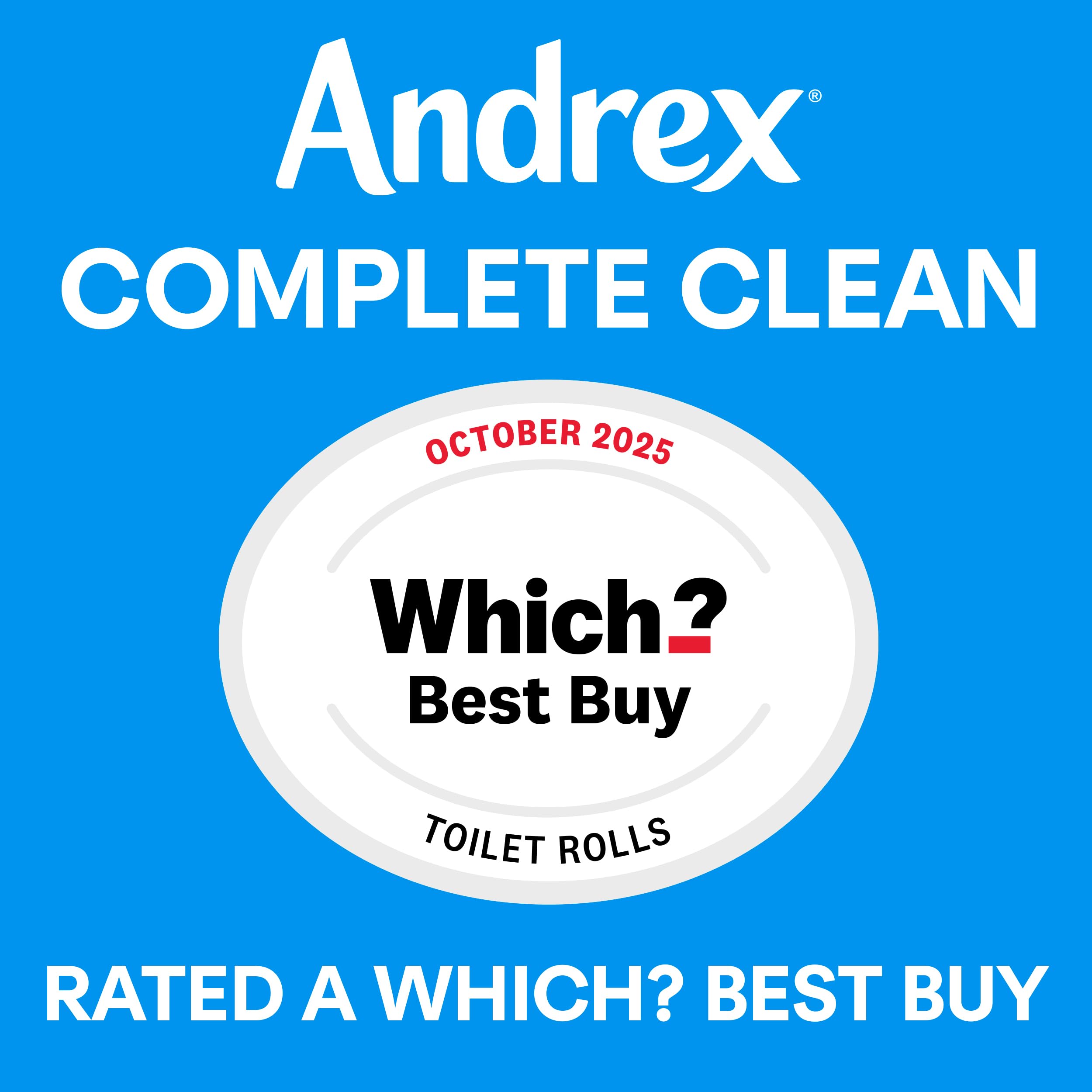 Andrex Complete Clean Toilet Tissues - 12 Mega Rolls (Equals 18 Standard Rolls) | Unscented | Embossed 5