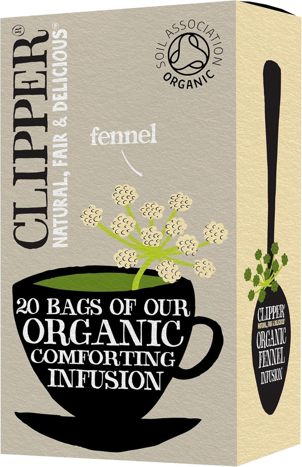 Clipper Natural, Fair & Delicious Organic Fennel Tea Bags - 20 Count, Caffeine Free 1