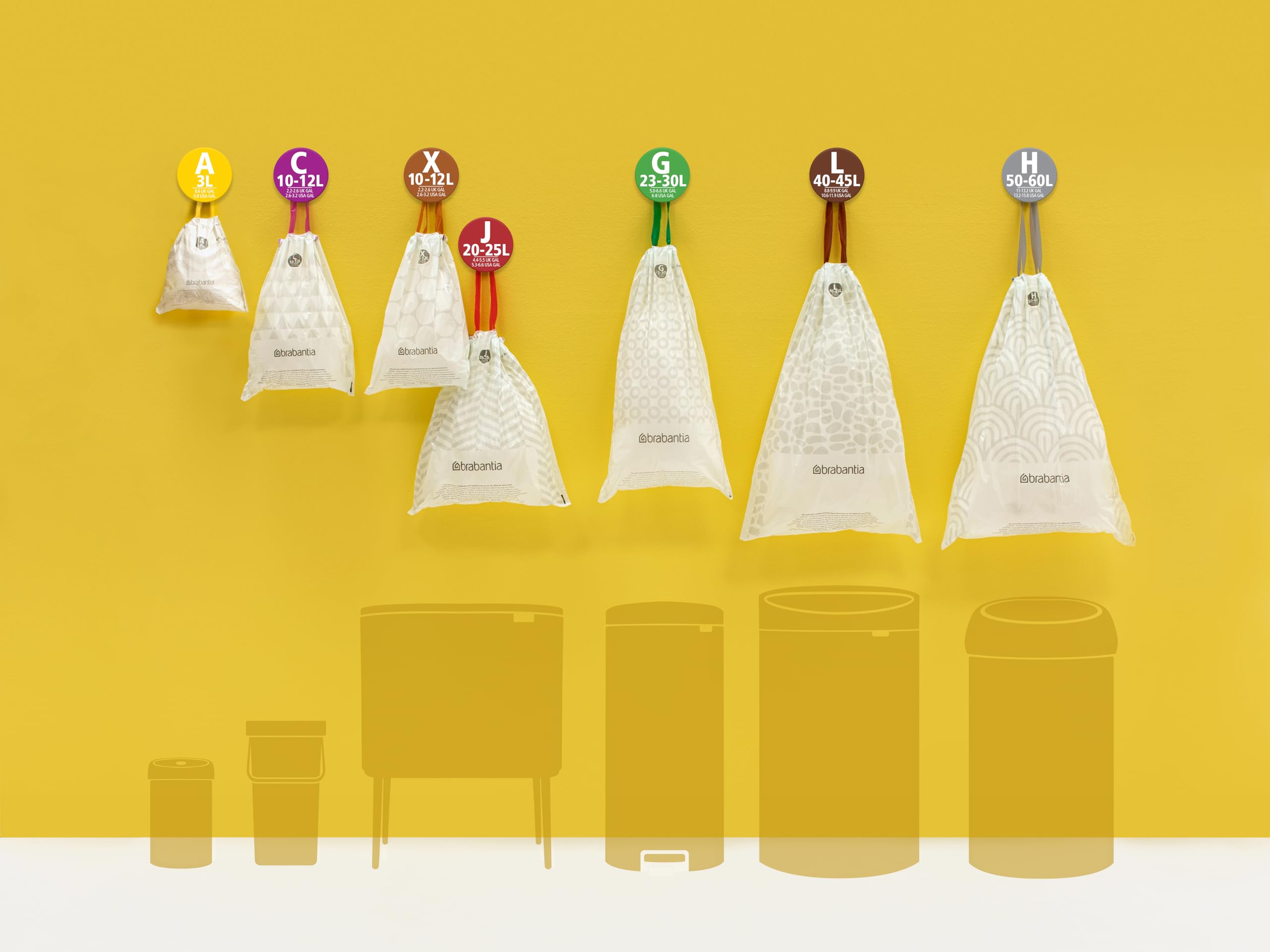 Brabantia - PerfectFit Bin Liners Size X (10-12 Litre) Thick Plastic Trash Bags 7