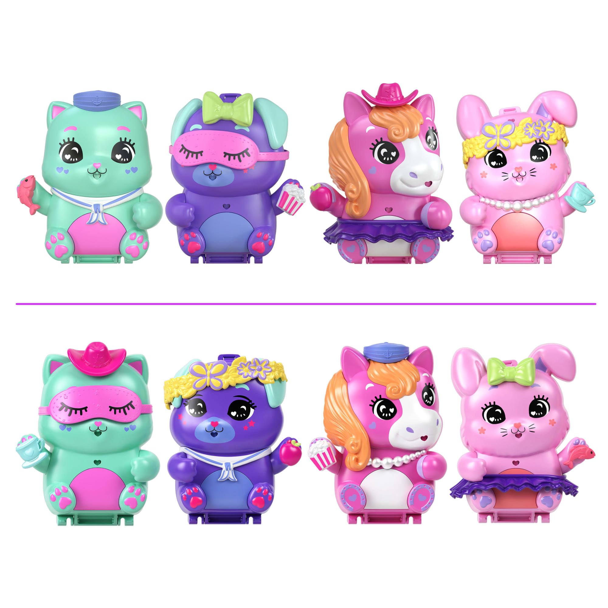 Polly Pocket Pony Rodeo Compact Playset - Micro Doll with 2 Pet Ponies & 10 Accessories 8