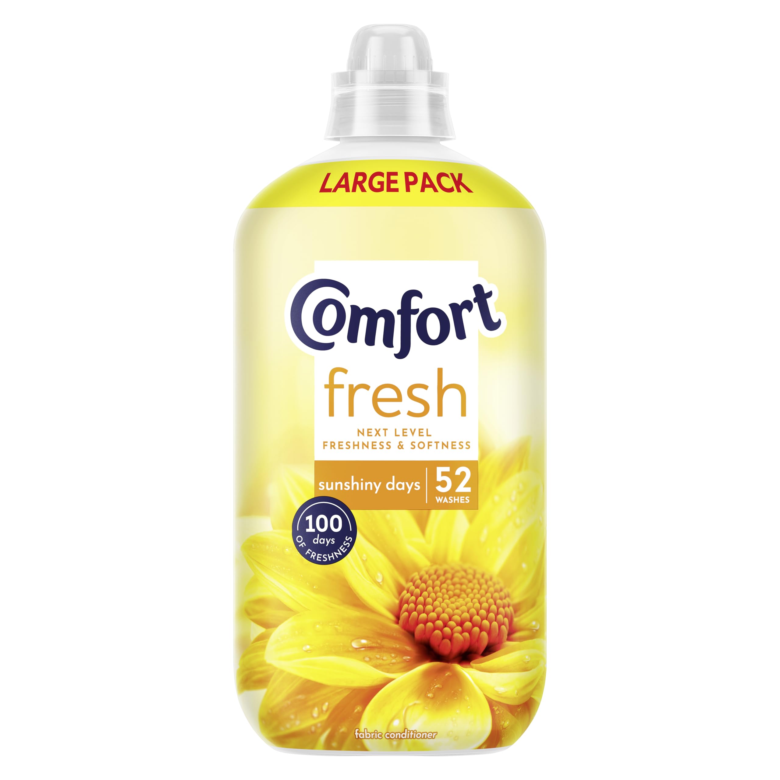 Comfort Fresh Sunshiny Days Liquid Fabric Softener - 1.56L | 100 Days Freshness 1