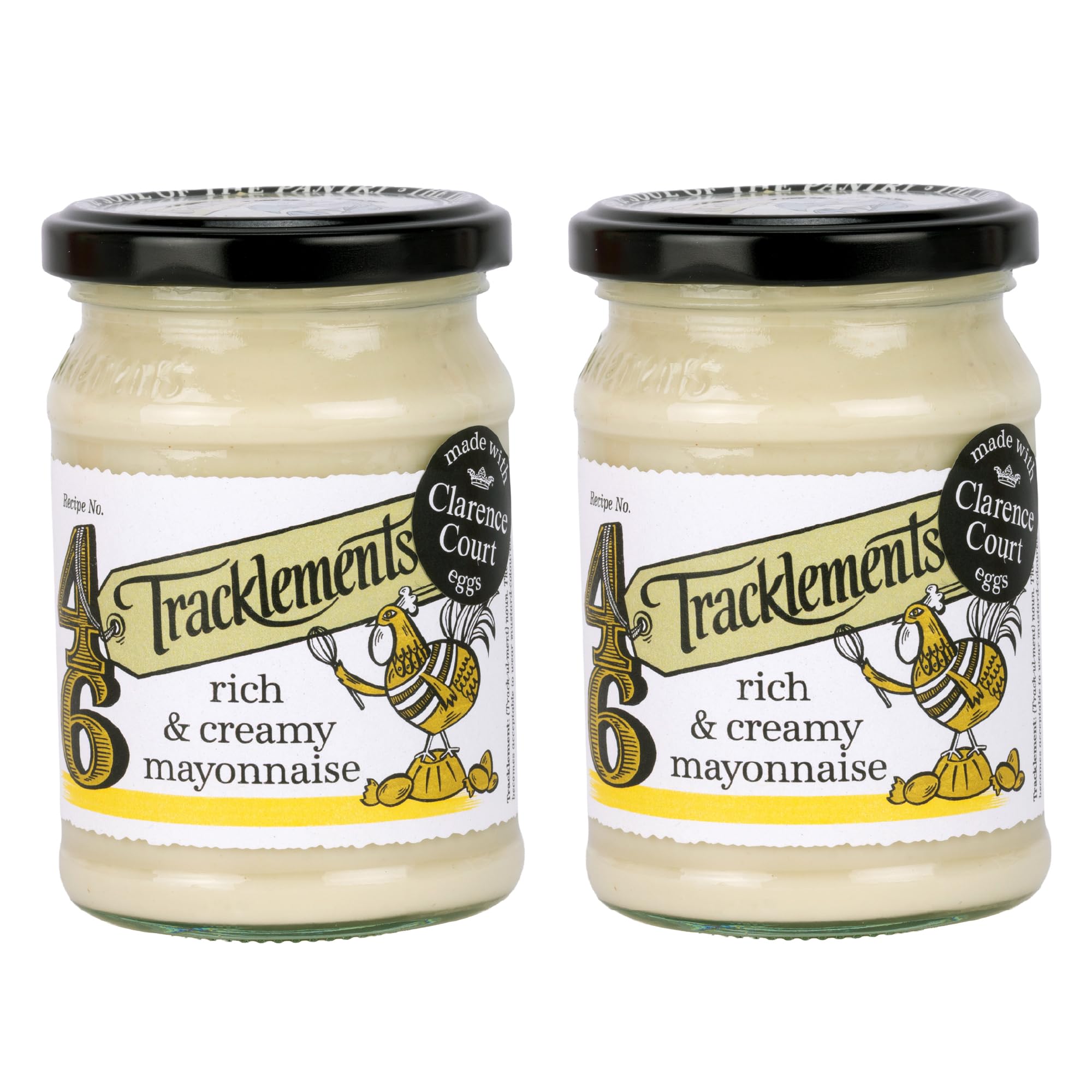 Tracklements Rich & Creamy Mayonnaise - Free Range Eggs | 2 x 200g Jars