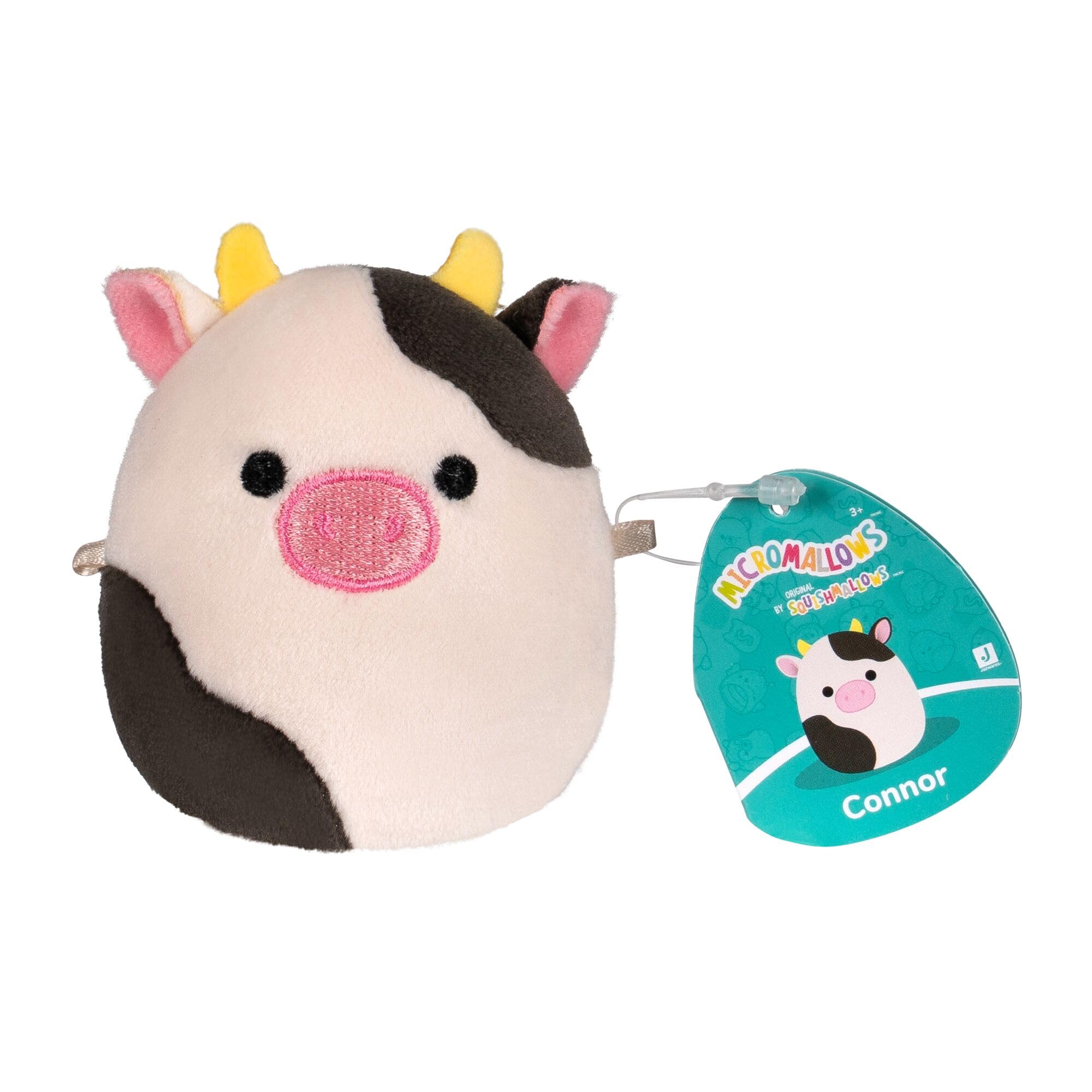 Squishmallows Original Micromallows Plush 5-Pack - Bear, Cow, Dinosaur, Love Bird, Octopus | 2.5 Inch 7