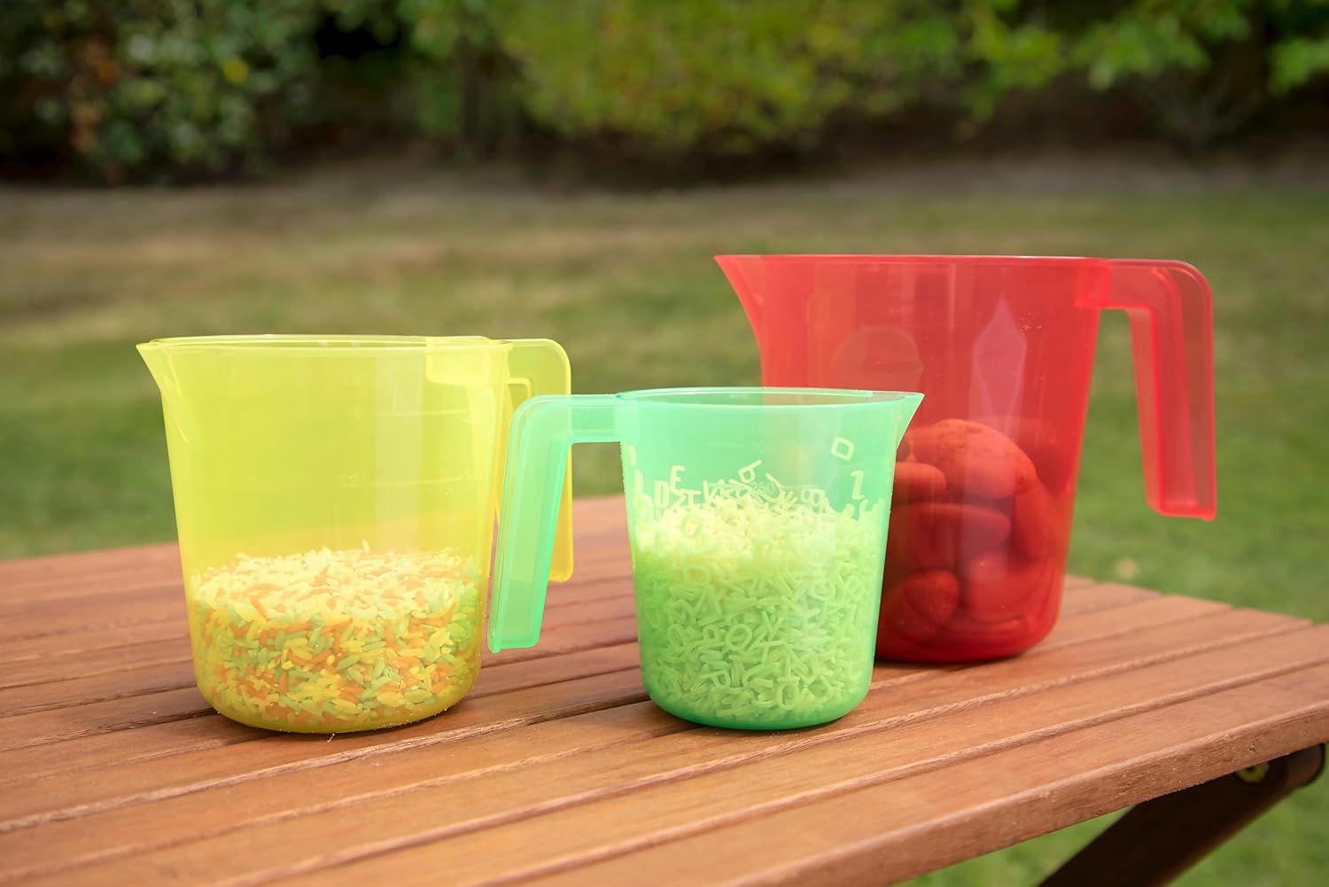 TickiT Translucent Colour Nesting Jugs - 3-Piece Sand & Water Play Set for Toddlers 12M+ 8