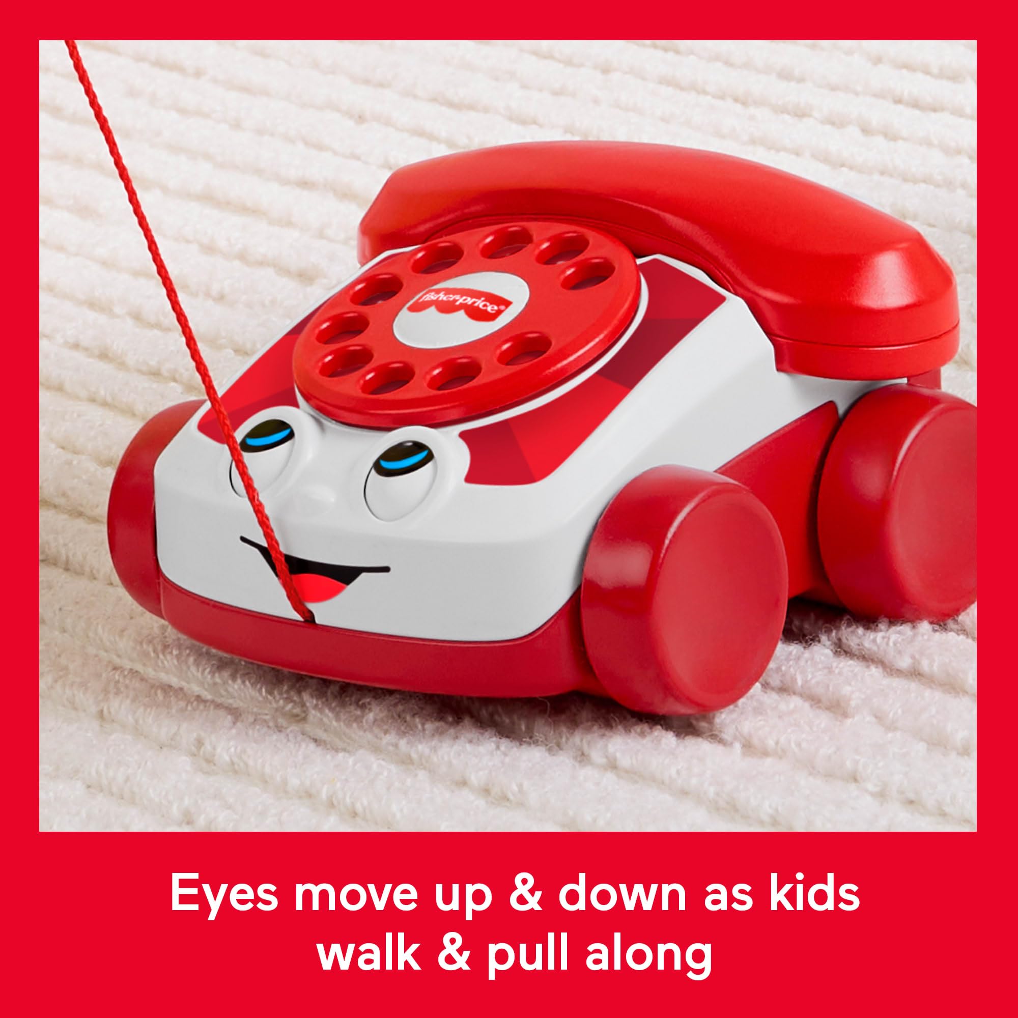 Fisher-Price Chatter Telephone Red - Mattel 80th Anniversary Edition 12