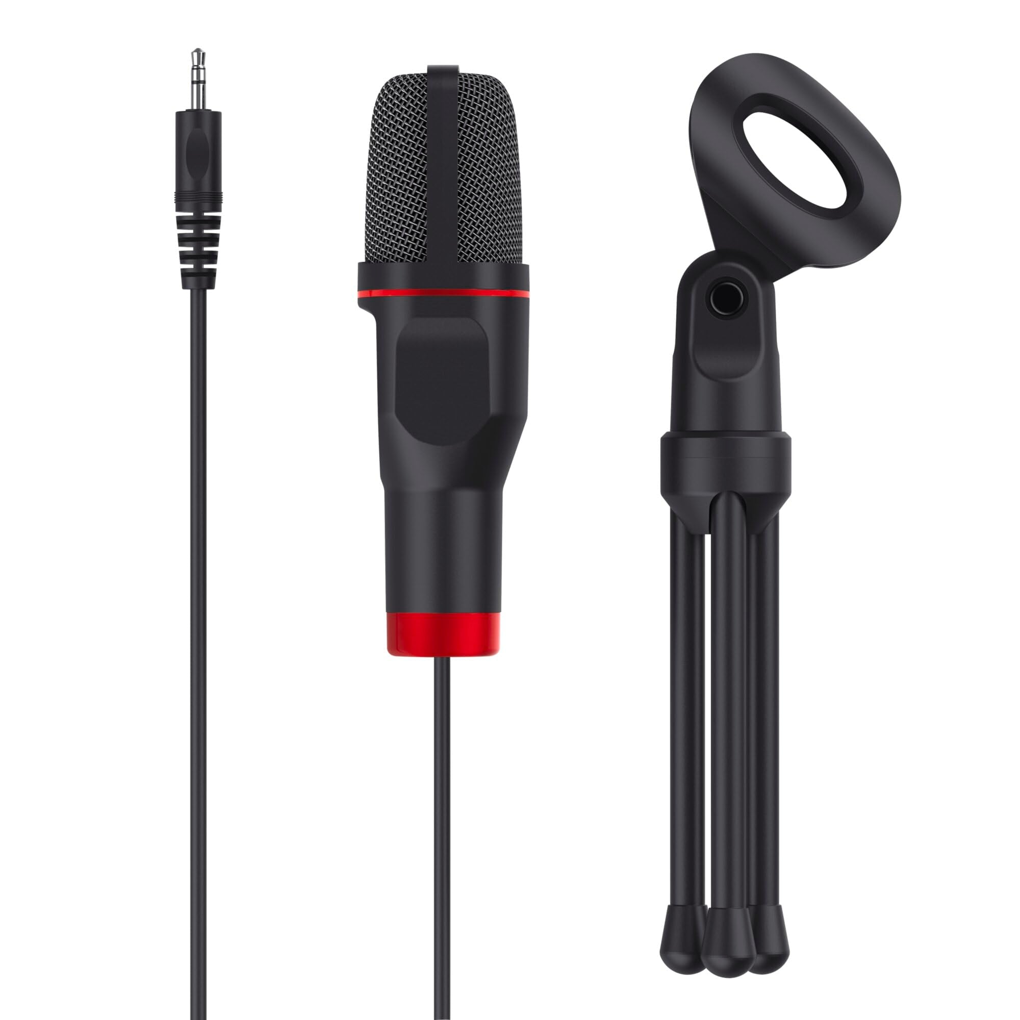 Trust Gaming GXT 212 Mico USB Microphone on Tripod for PC, PS4, PS5 and Laptop, Mic with 3.5 mm and USB Connection, 1.80 m Cable, for Streaming, Twitch and Youtube - Black 8